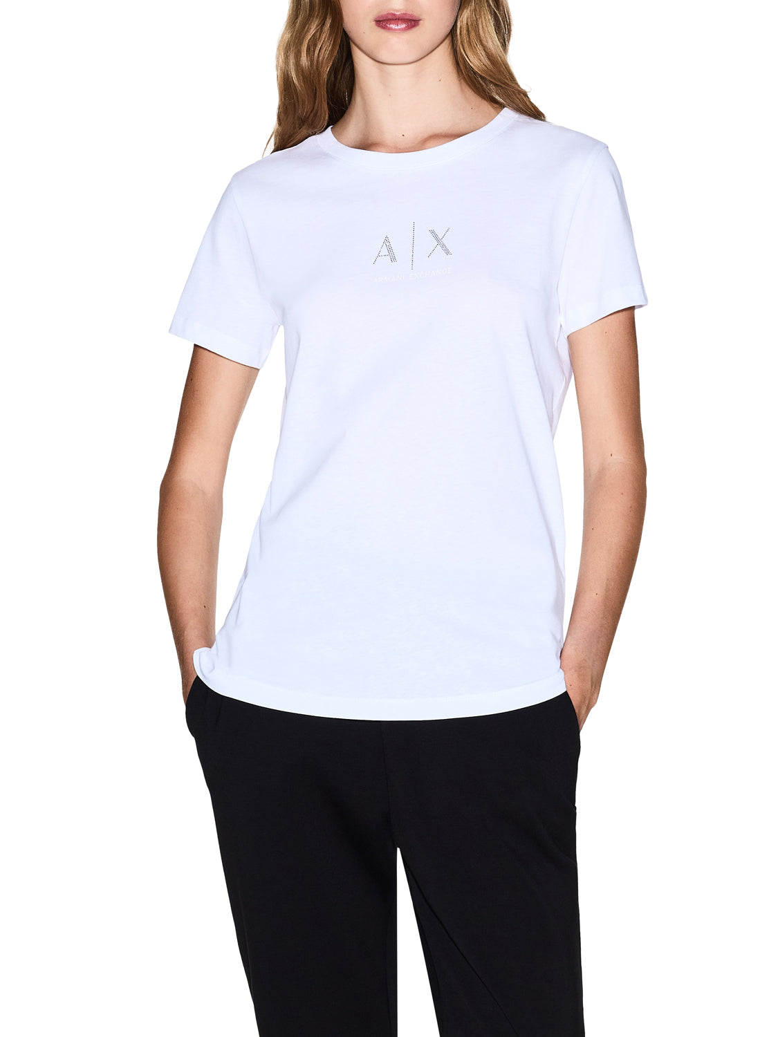 ARMANI EXCHANGE Armani Exchange T-Shirt Logo Frontale Bianco Optic White