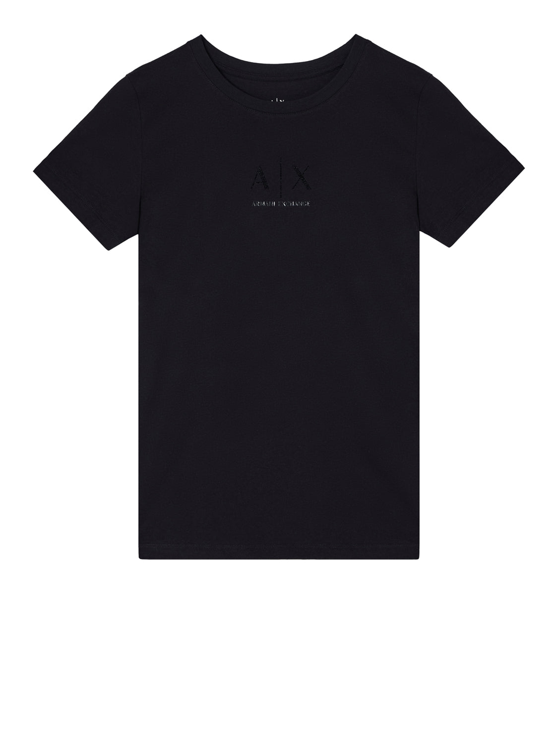 ARMANI EXCHANGE T-Shirt Armani Exchange Logo Frontale Nero BLACK