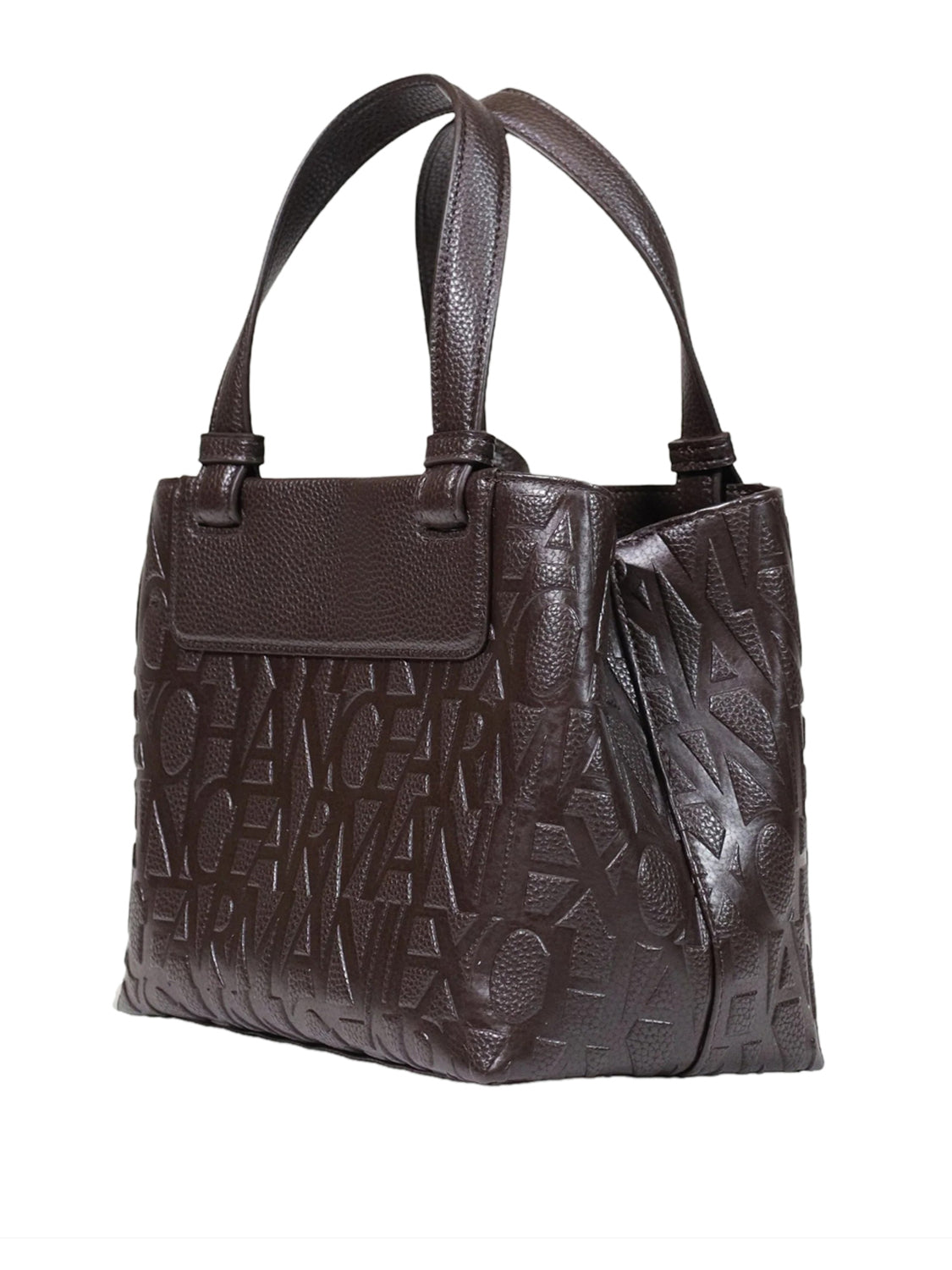 ARMANI EXCHANGE Borsa Shopper Armani Exchange Logo In Rilievo - Marrone Antagonist