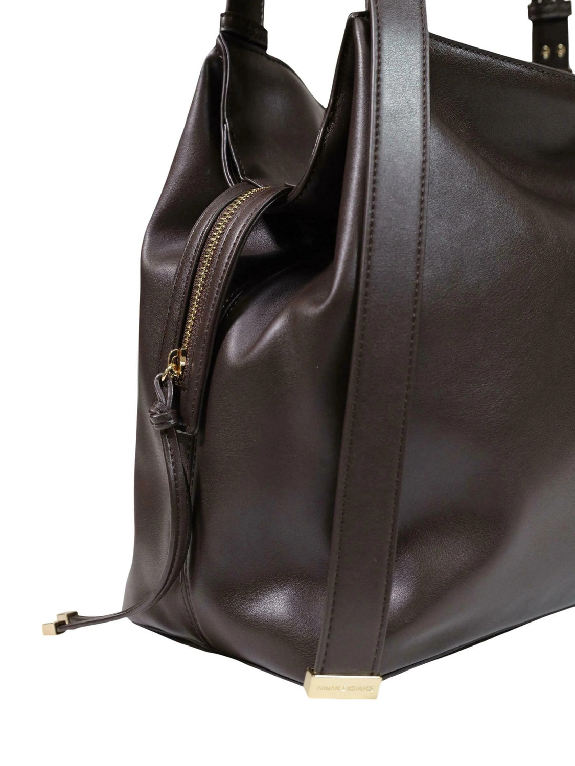 ARMANI EXCHANGE Borsa Shopper Armani Exchange Logo Frontale Marrone Antagonist