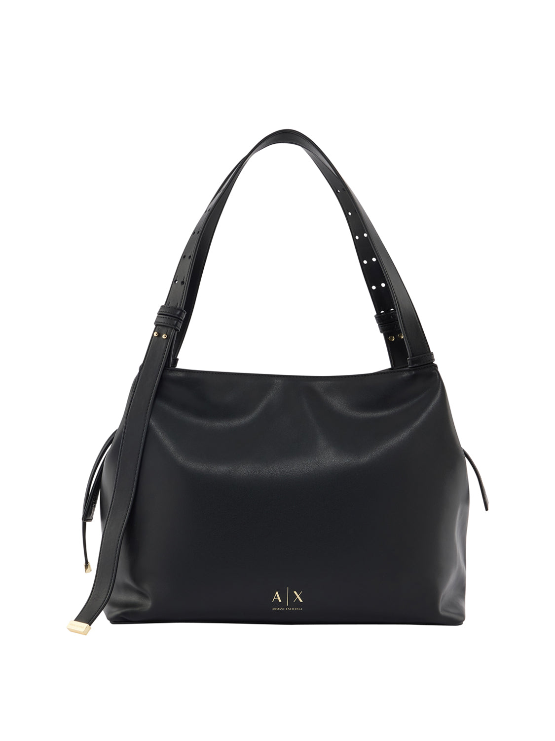 ARMANI EXCHANGE Borsa Shopper Armani Exchange Logo Frontale Nero BLACK