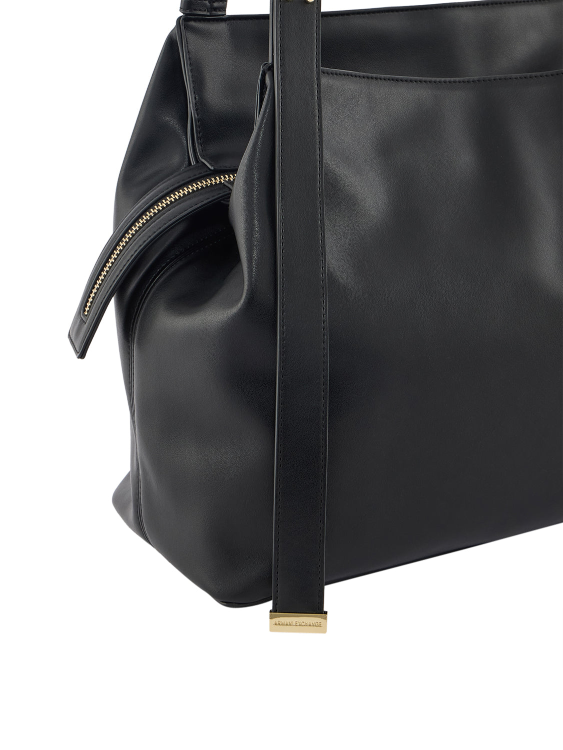 ARMANI EXCHANGE Borsa Shopper Armani Exchange Logo Frontale Nero BLACK