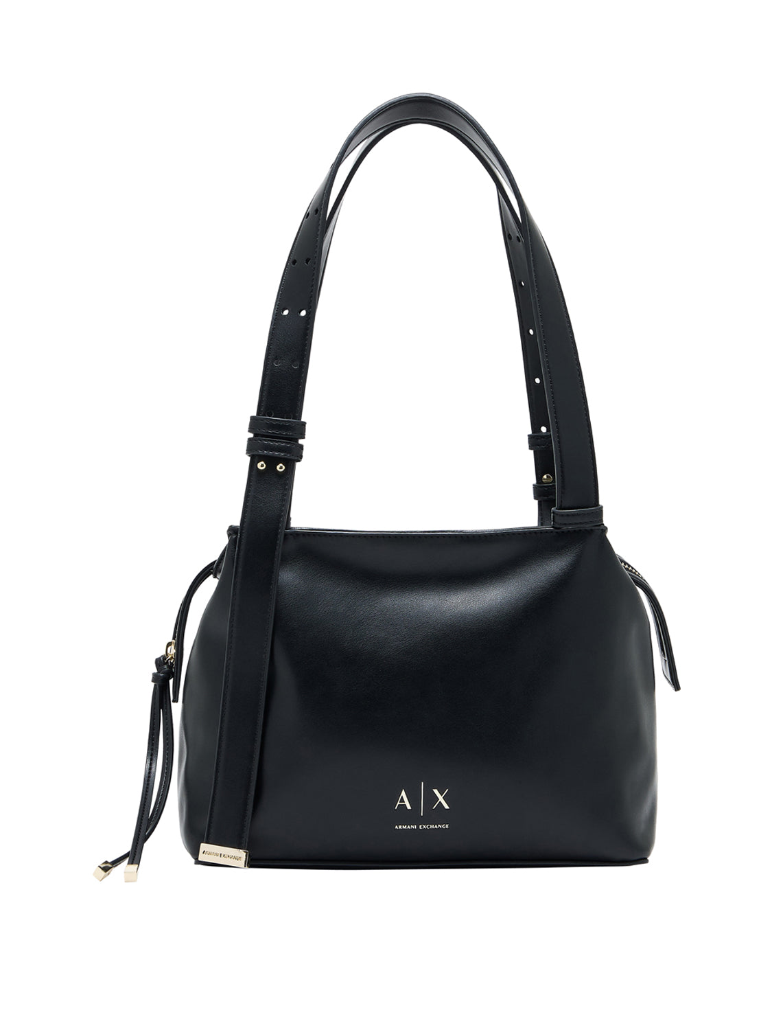 ARMANI EXCHANGE Borsa Shopper Armani Exchange Logo Frontale Nero BLACK