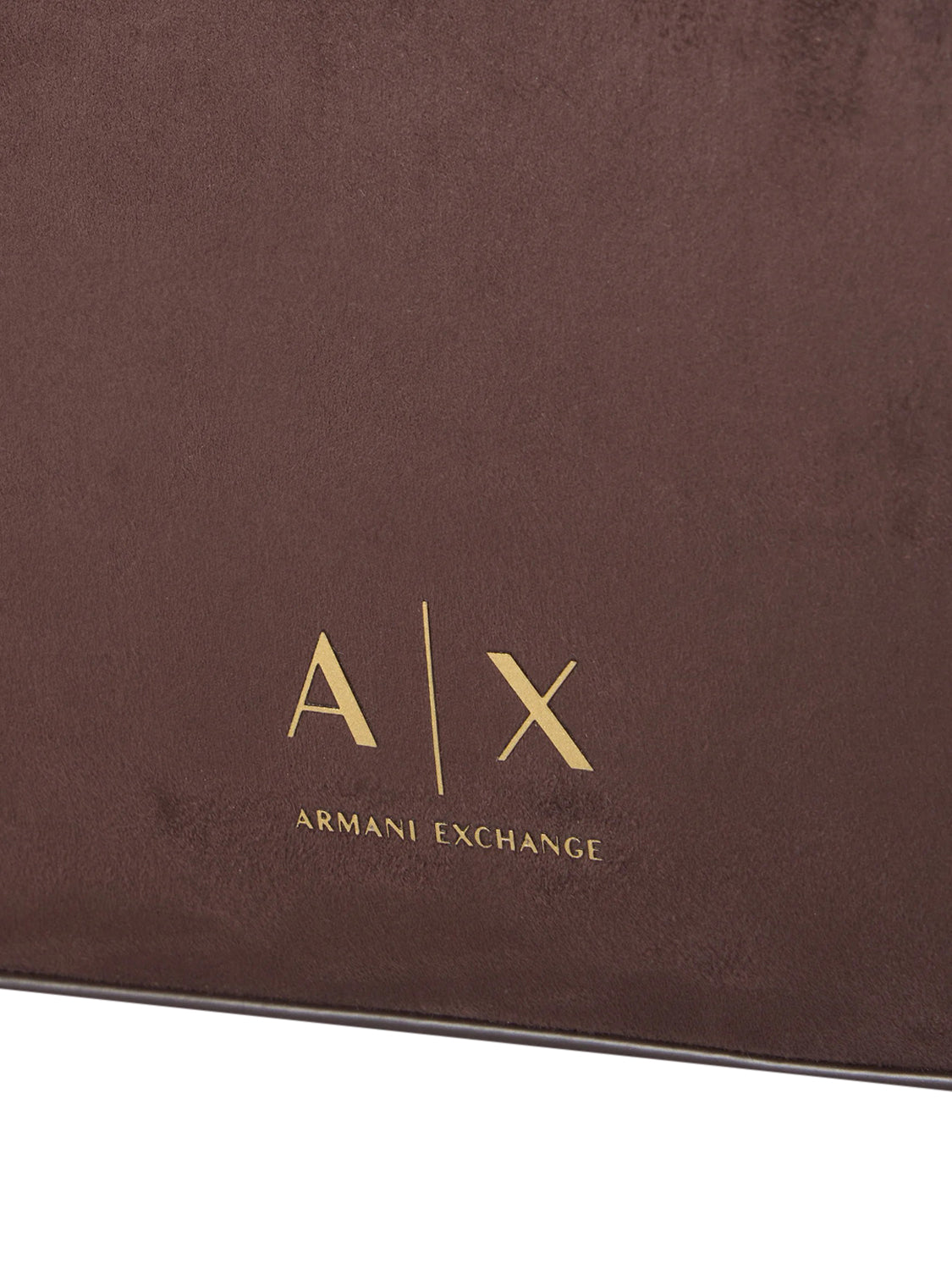 ARMANI EXCHANGE Borsa Shopper Armani Exchange Logo Frontale Marrone Antagonist