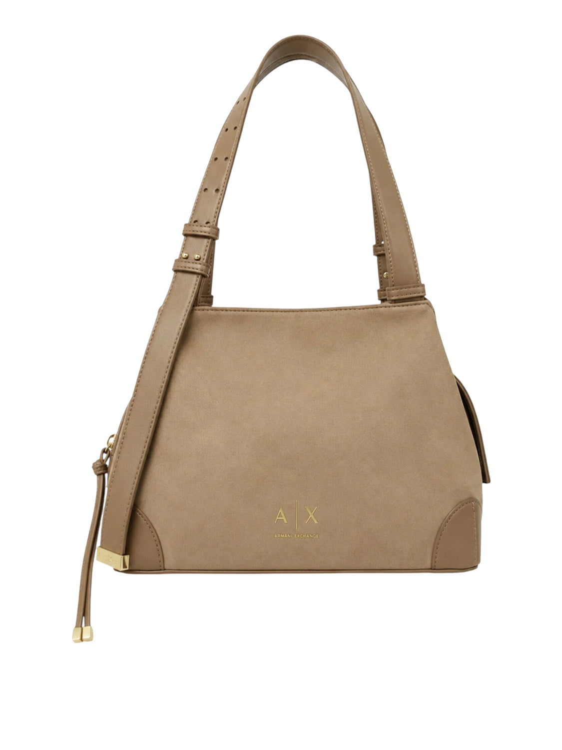 ARMANI EXCHANGE Borsa Shopper Armani Exchange Logo Frontale Beige Marionette