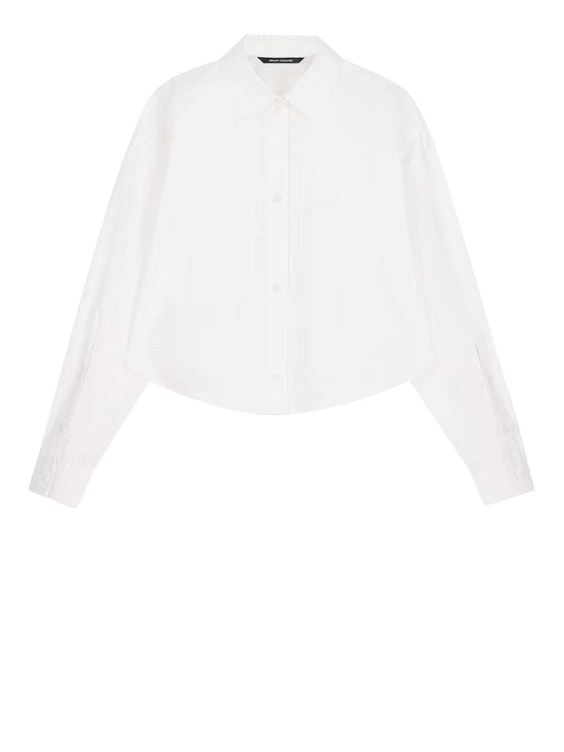 ARMANI EXCHANGE Camicia Regular Fit In Popeline Di Cotone Armani Exchange - Bianco Optic White