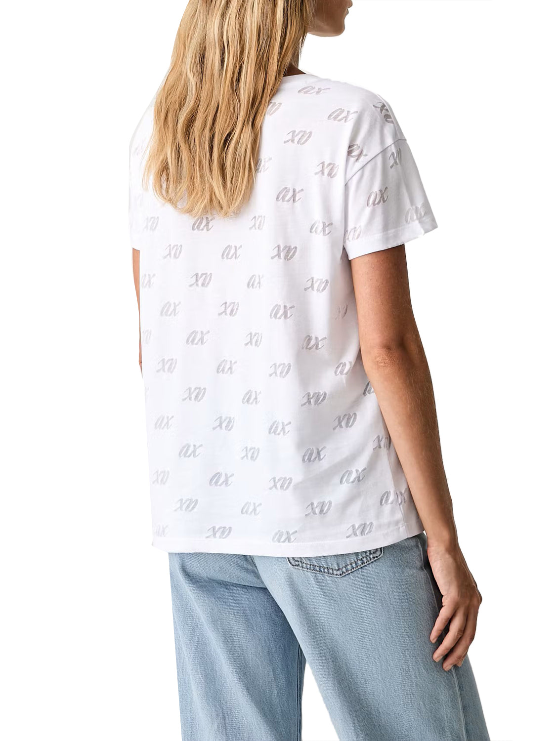 ARMANI EXCHANGE Tshirt In Cotone Con Logo Armani Exchange - Bianco Optic White