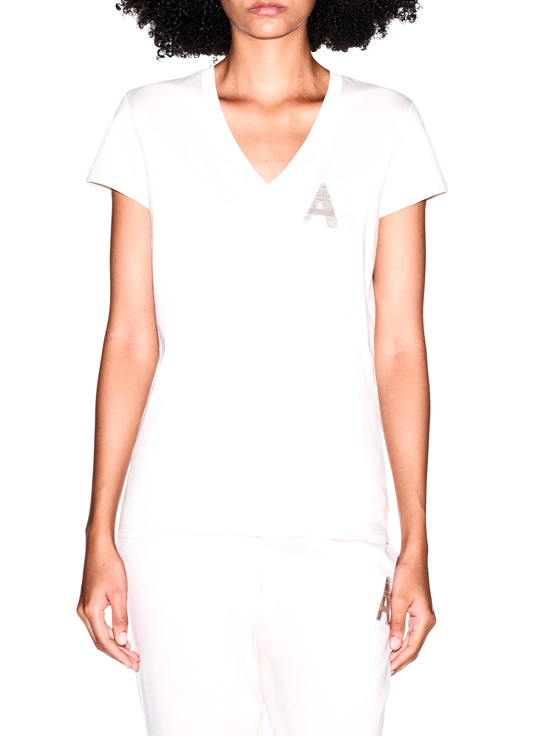 ARMANI EXCHANGE Armani Exchange T-Shirt Con Logo In Jersey Di Cotone - Bianco Repertoire