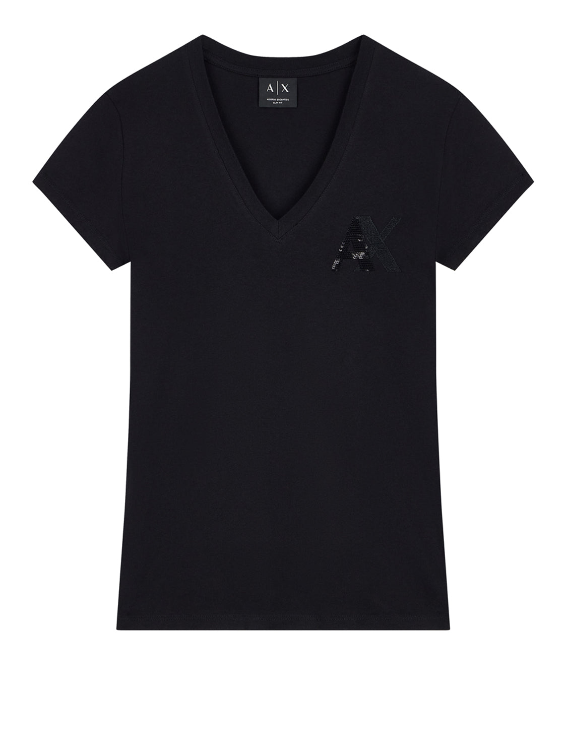 ARMANI EXCHANGE Armani Exchange T-Shirt Logo Frontale Nero BLACK