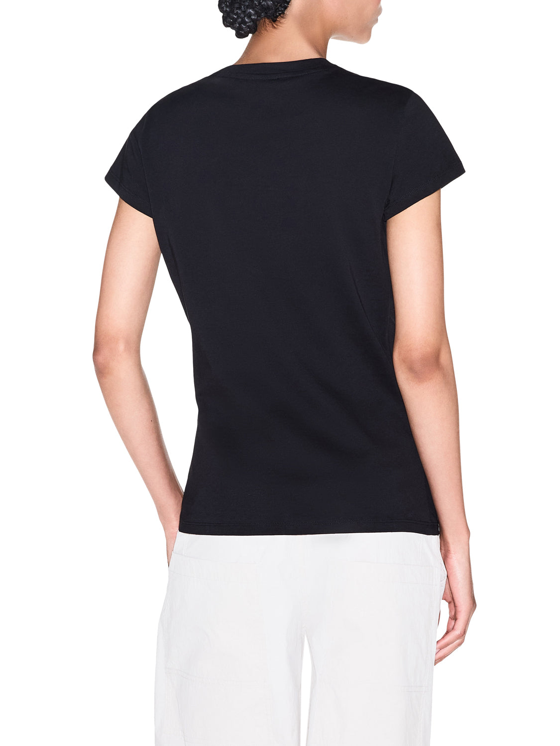 ARMANI EXCHANGE Armani Exchange T-Shirt Logo Frontale Nero BLACK
