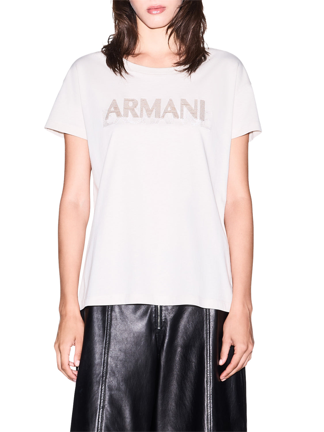 ARMANI EXCHANGE T-shirt Armani Exchange over in jersey di cotone Beige Repertoire