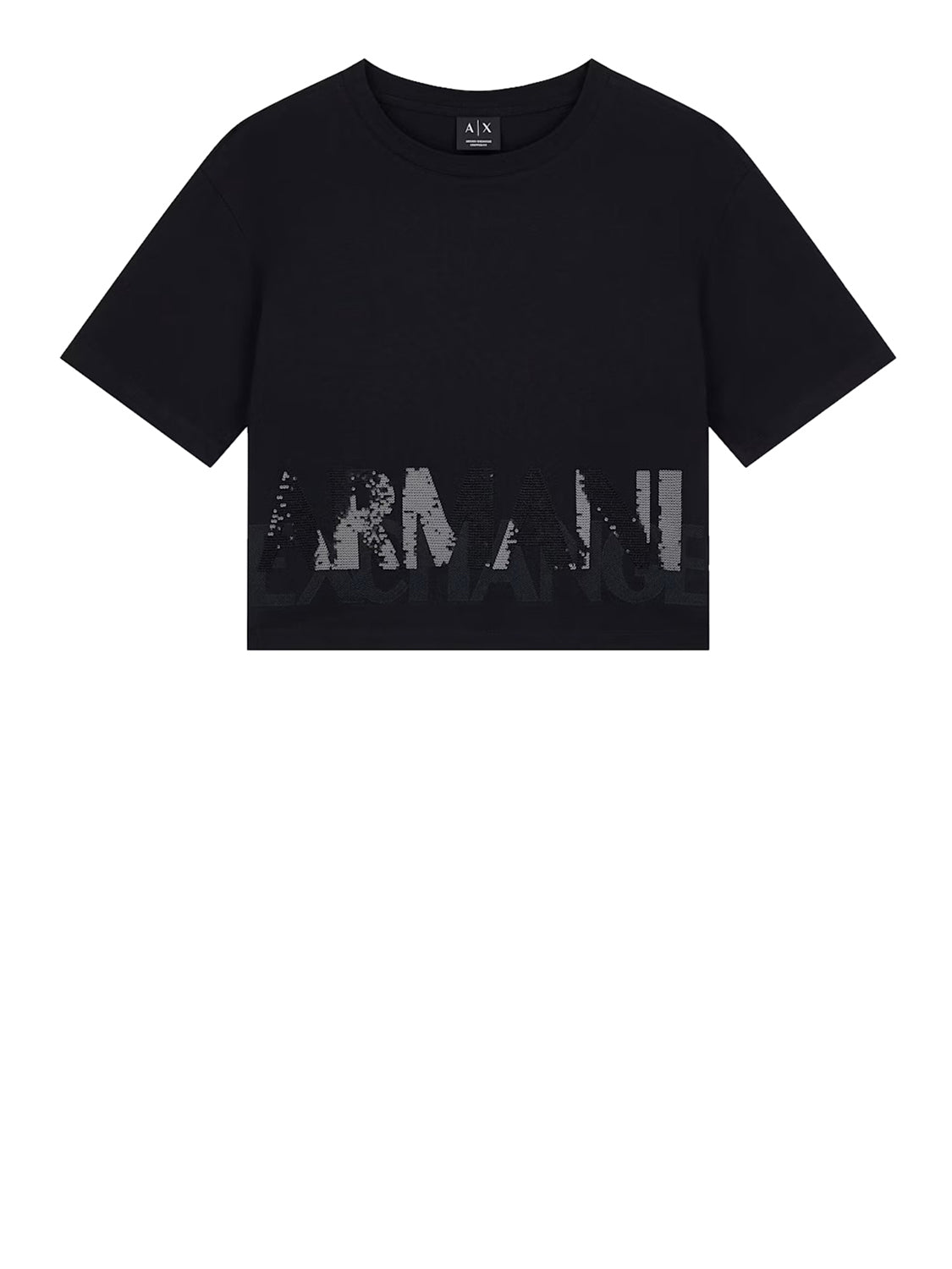 ARMANI EXCHANGE Tshirt Regular Fit In Jersey Di Cotone Armani Exchange - Nero BLACK