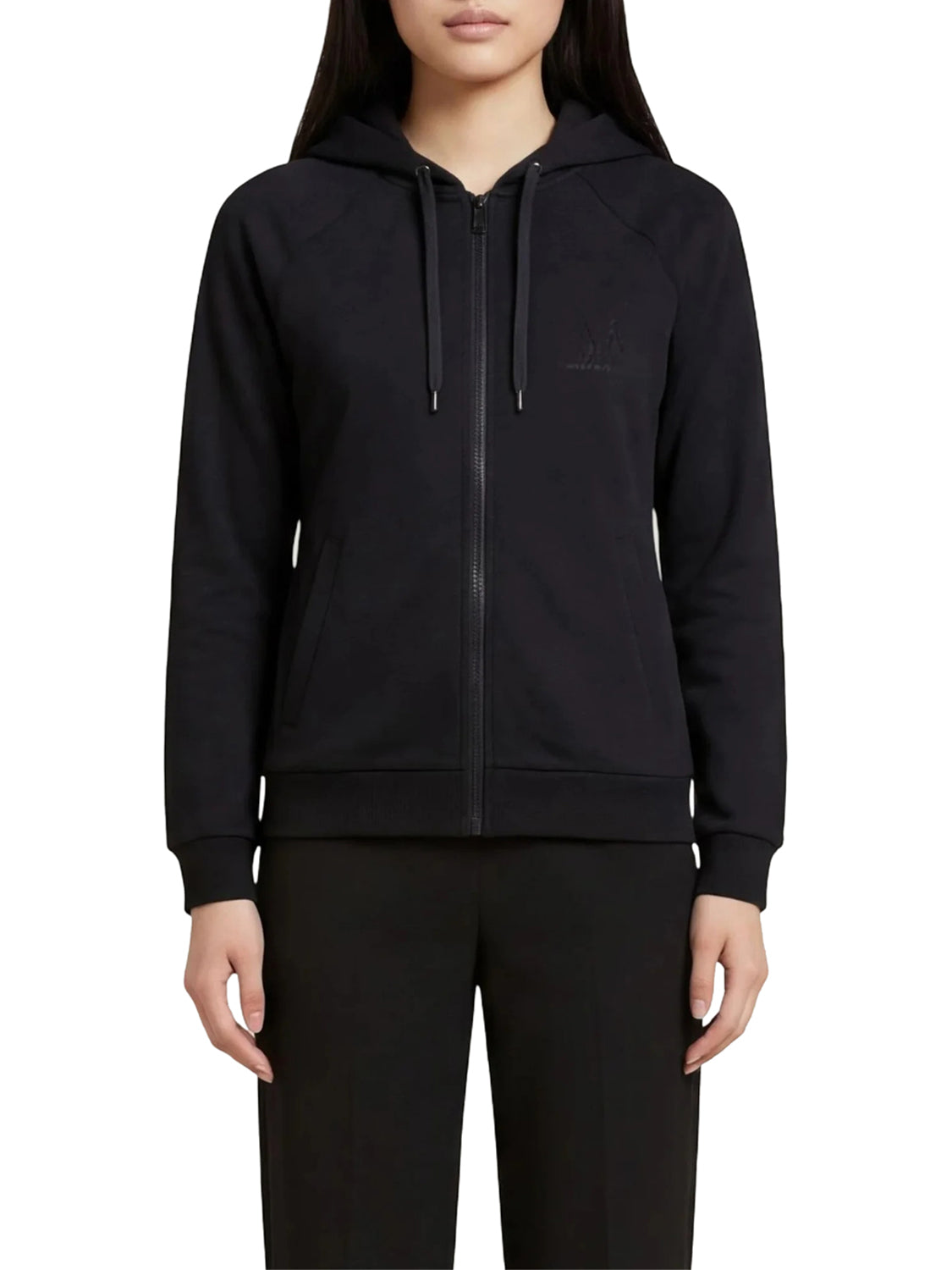 ARMANI EXCHANGE Armani Exchange Felpa In Tinta Unita - Nero BLACK