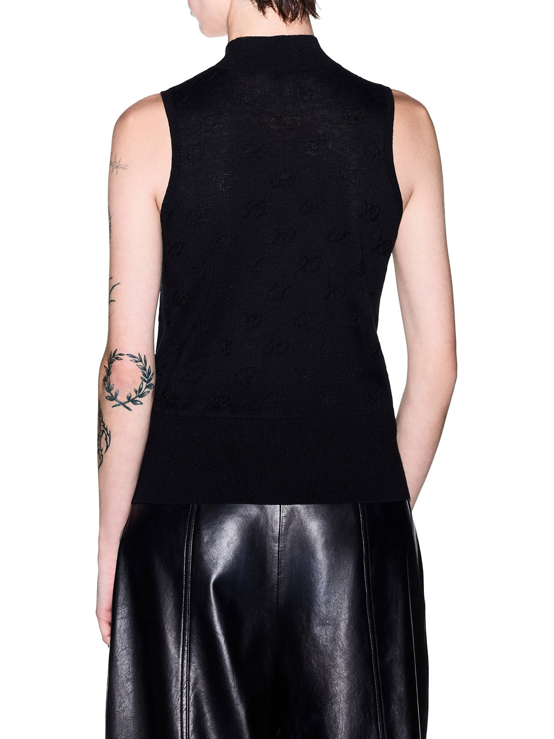 ARMANI EXCHANGE Armani Exchange Top In Tinta Unita Nero All Over Black