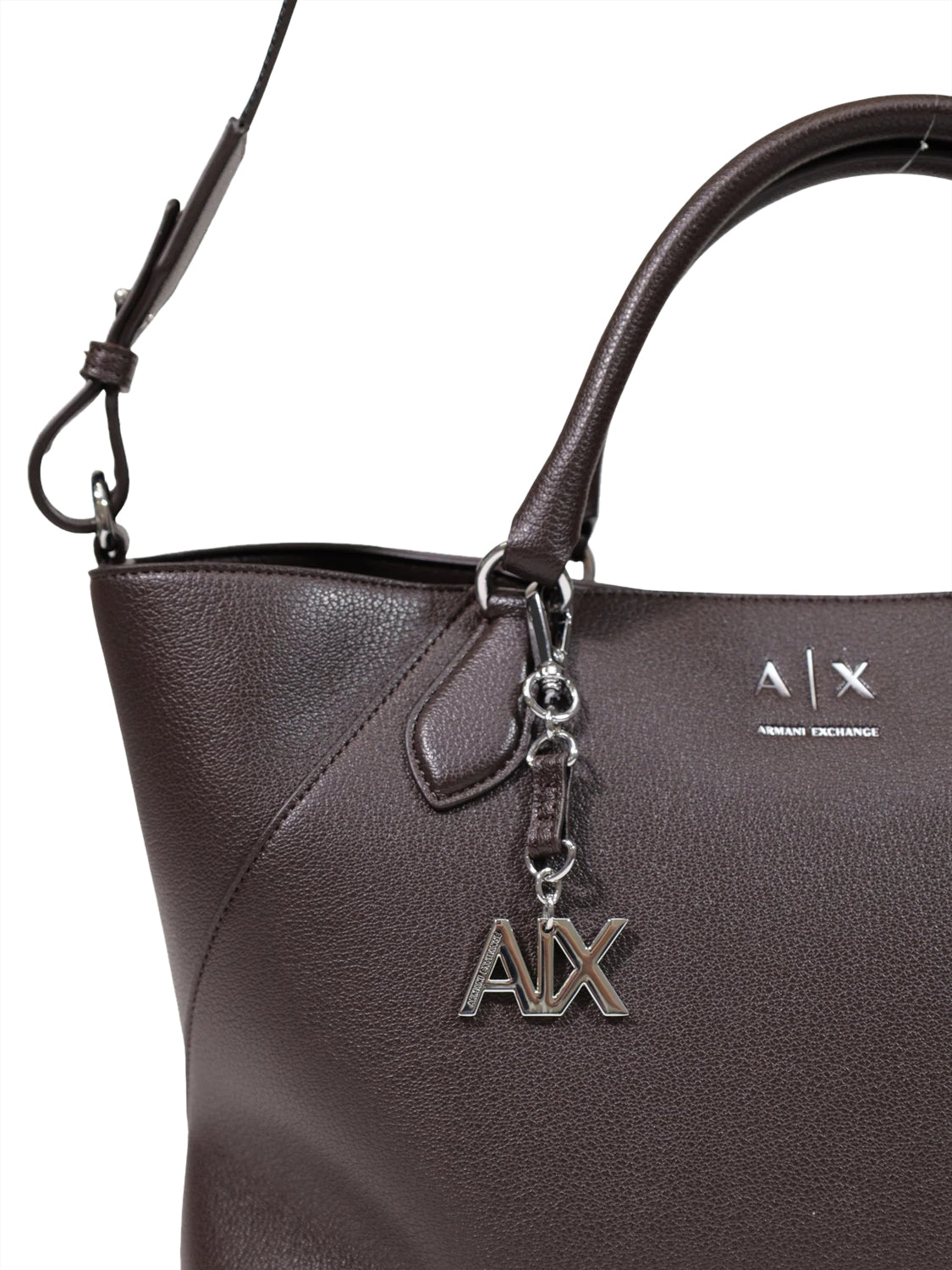 ARMANI EXCHANGE Borsa Shopper Armani Exchange Charm Logo Marrone Antagonist