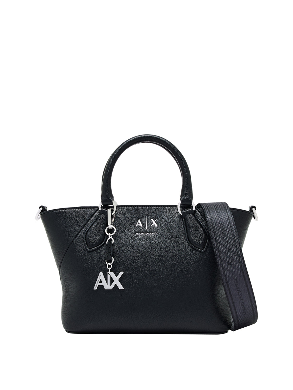 ARMANI EXCHANGE Armani Exchange Borsa A Shopper Logo Frontale - Nero BLACK