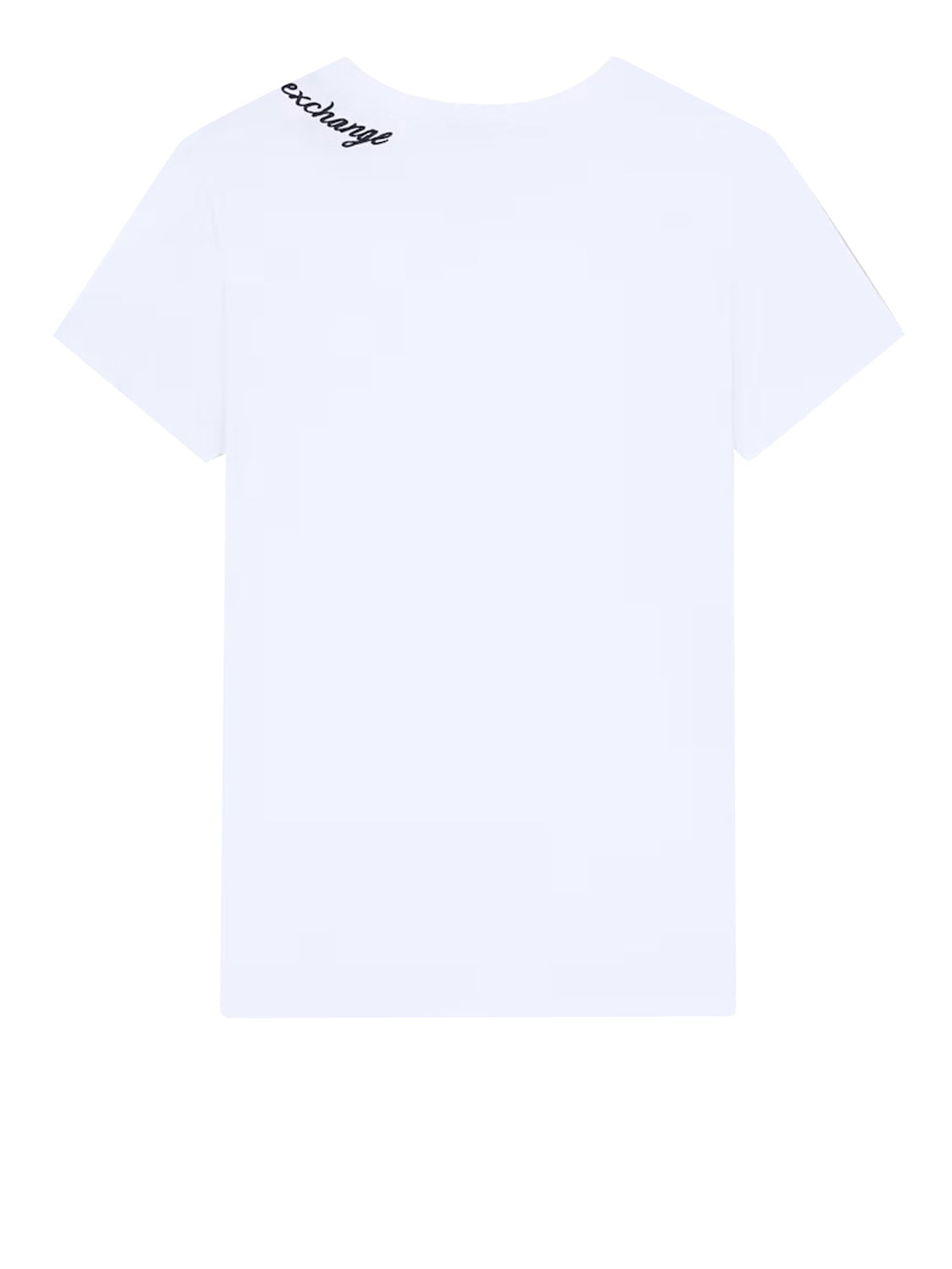 ARMANI EXCHANGE Tshirt Regular Fit In Jersey Di Cotone Con Scritta Armani Exchange - Bianco Optic White
