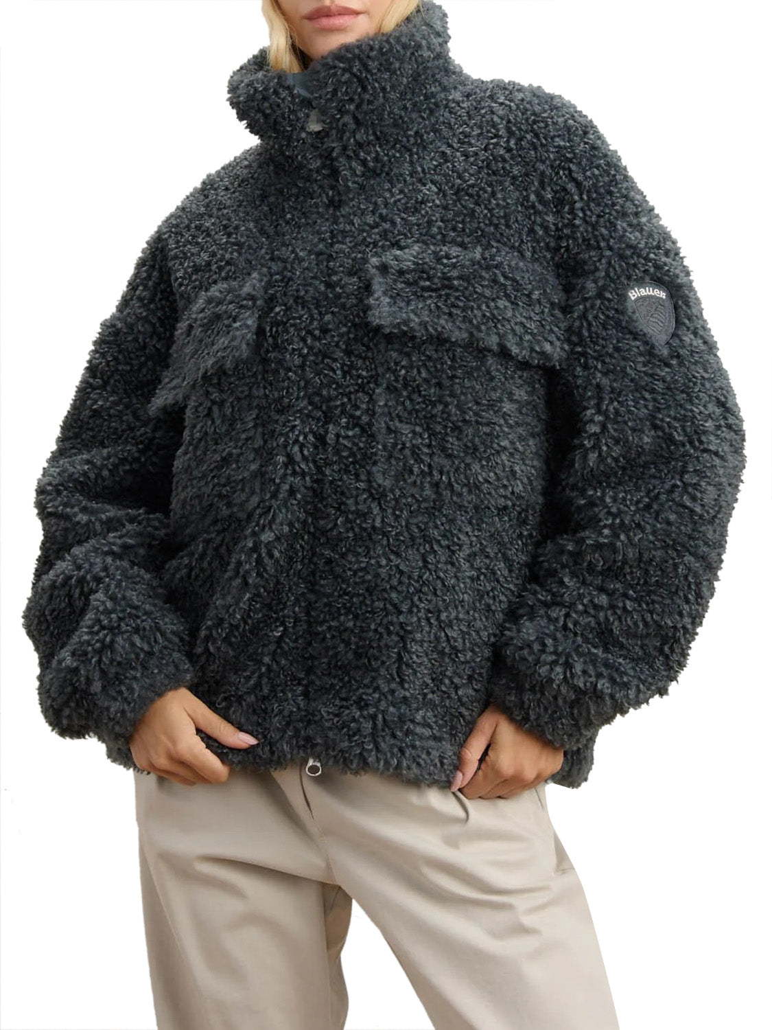 BLAUER Piumino Bloomfield Blauer Grigio Grigio Roccia