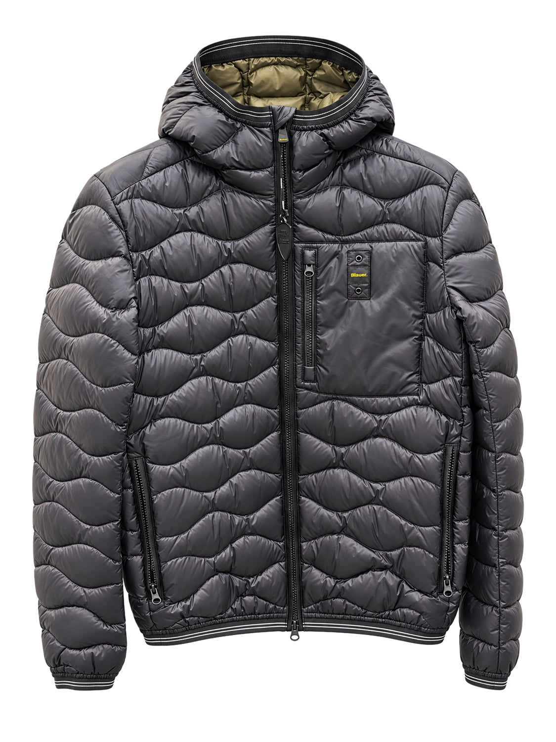 BLAUER Piumino Blauer Brinton Junior - Nero/Oliva Nero Int. Oliva Scuro