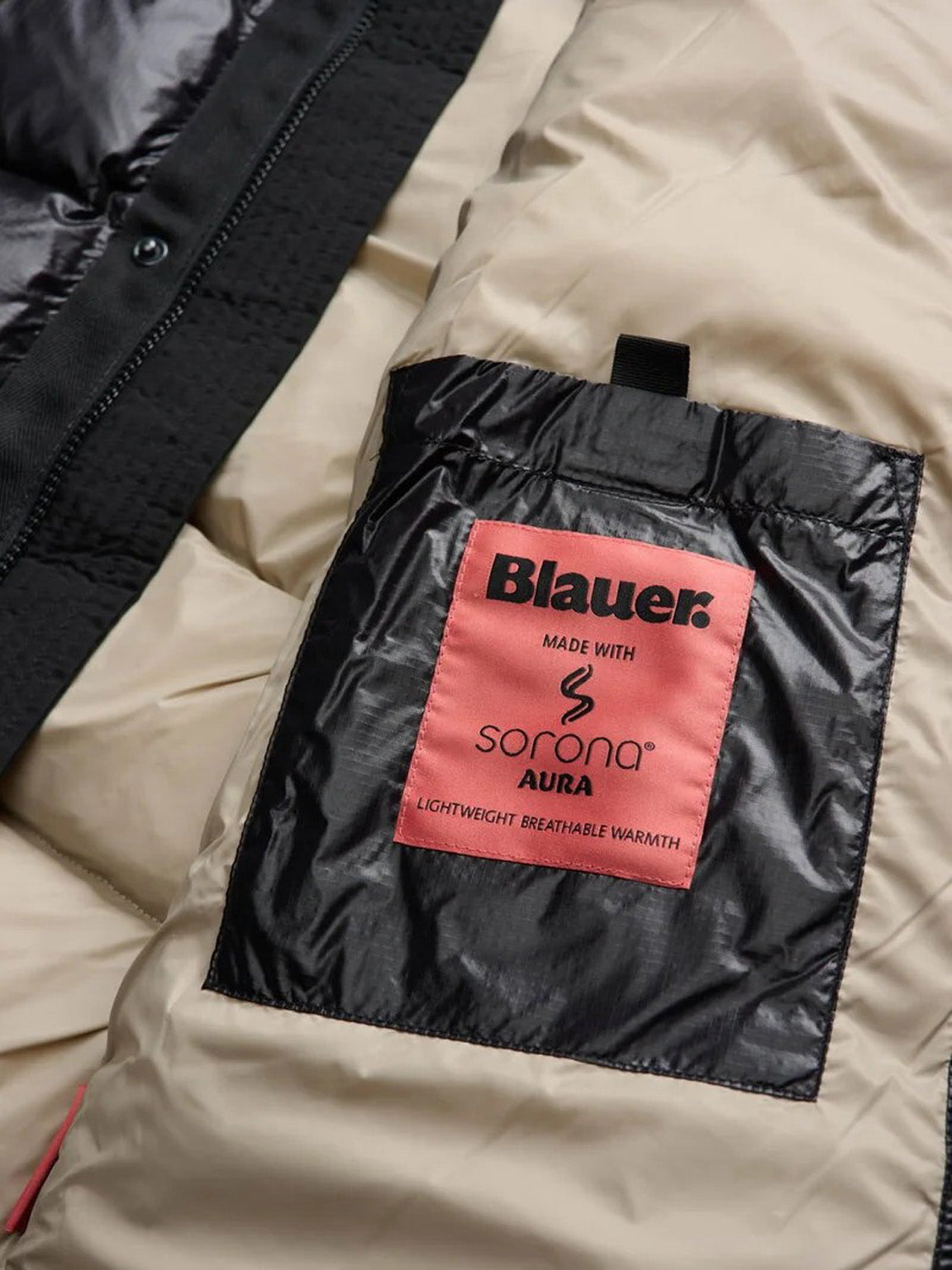 BLAUER Piumino Perkins Blauer - Nero/Beige Nero/beige