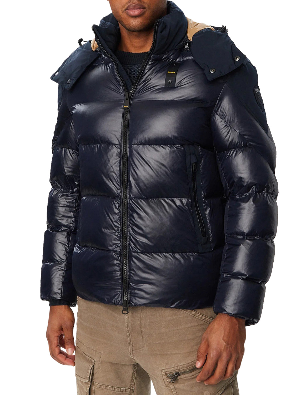 BLAUER Piumino Kiernan Blauer - Blu/Tabacco Blu/tabacco