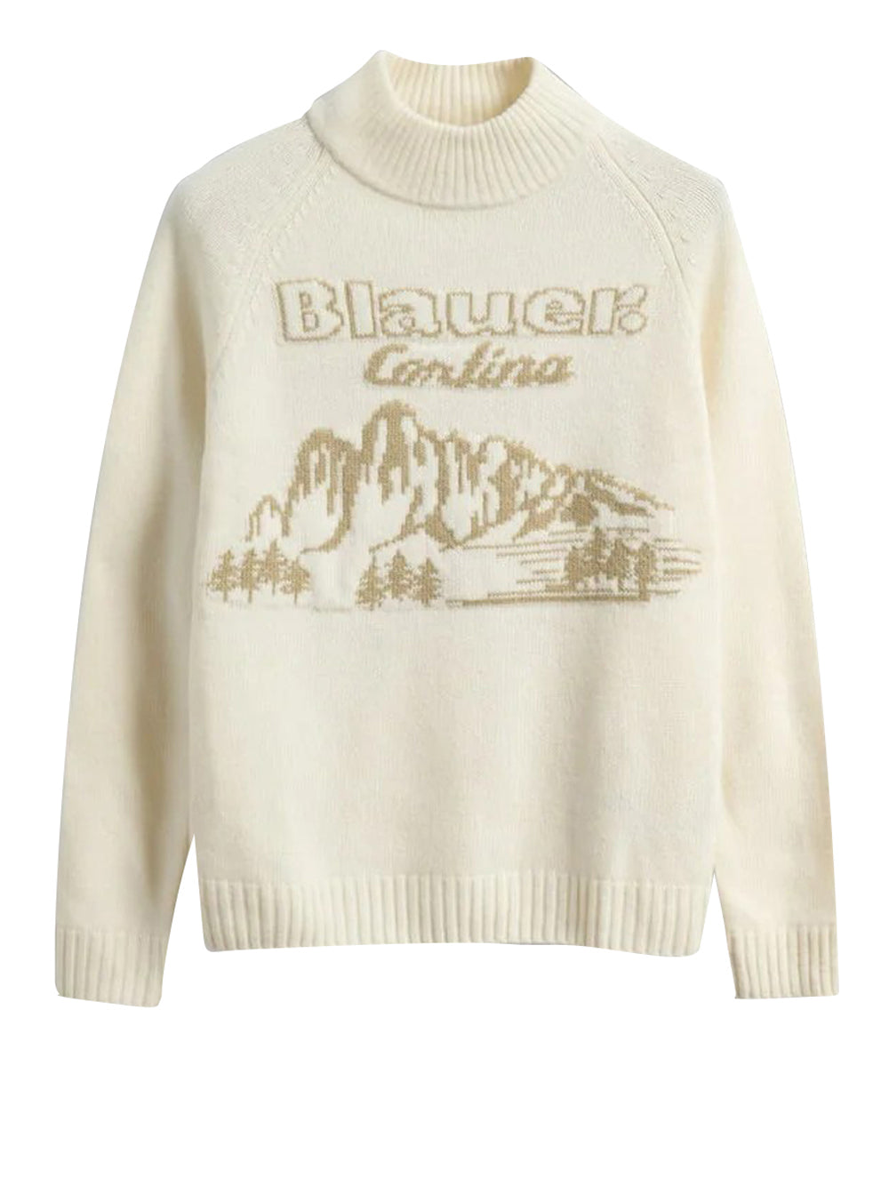 Blauer Maglione Pianozey Blauer - Bianco Bianco neve