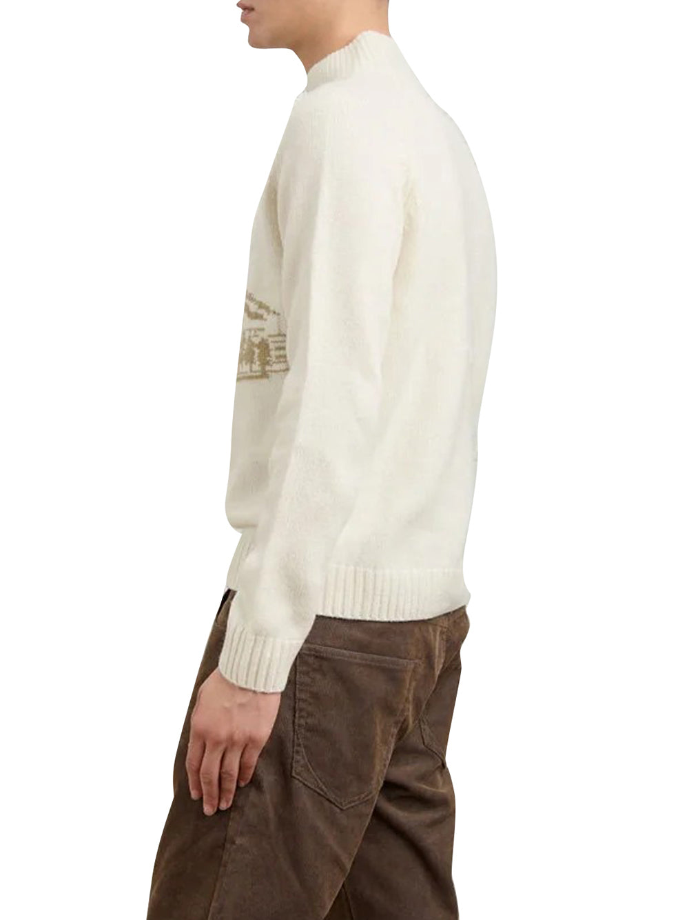 Blauer Maglione Pianozey Blauer - Bianco Bianco neve