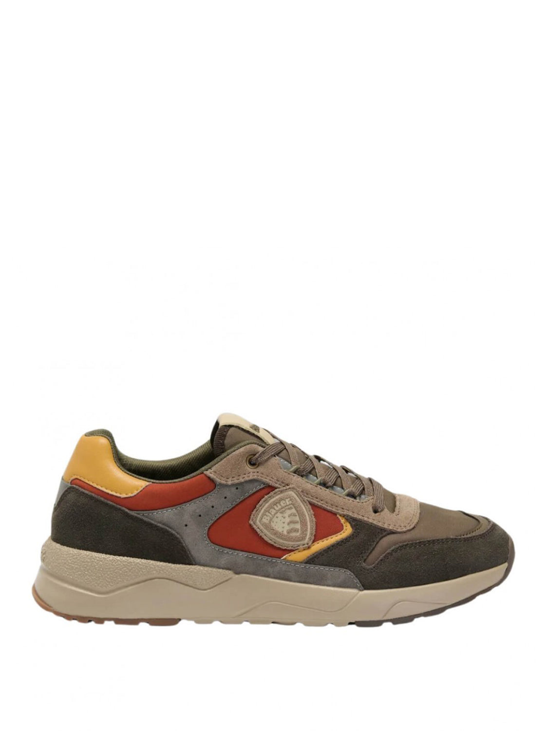 BLAUER Sneakers Blauer Logo Impresso Marrone Arancio Brown/Orange