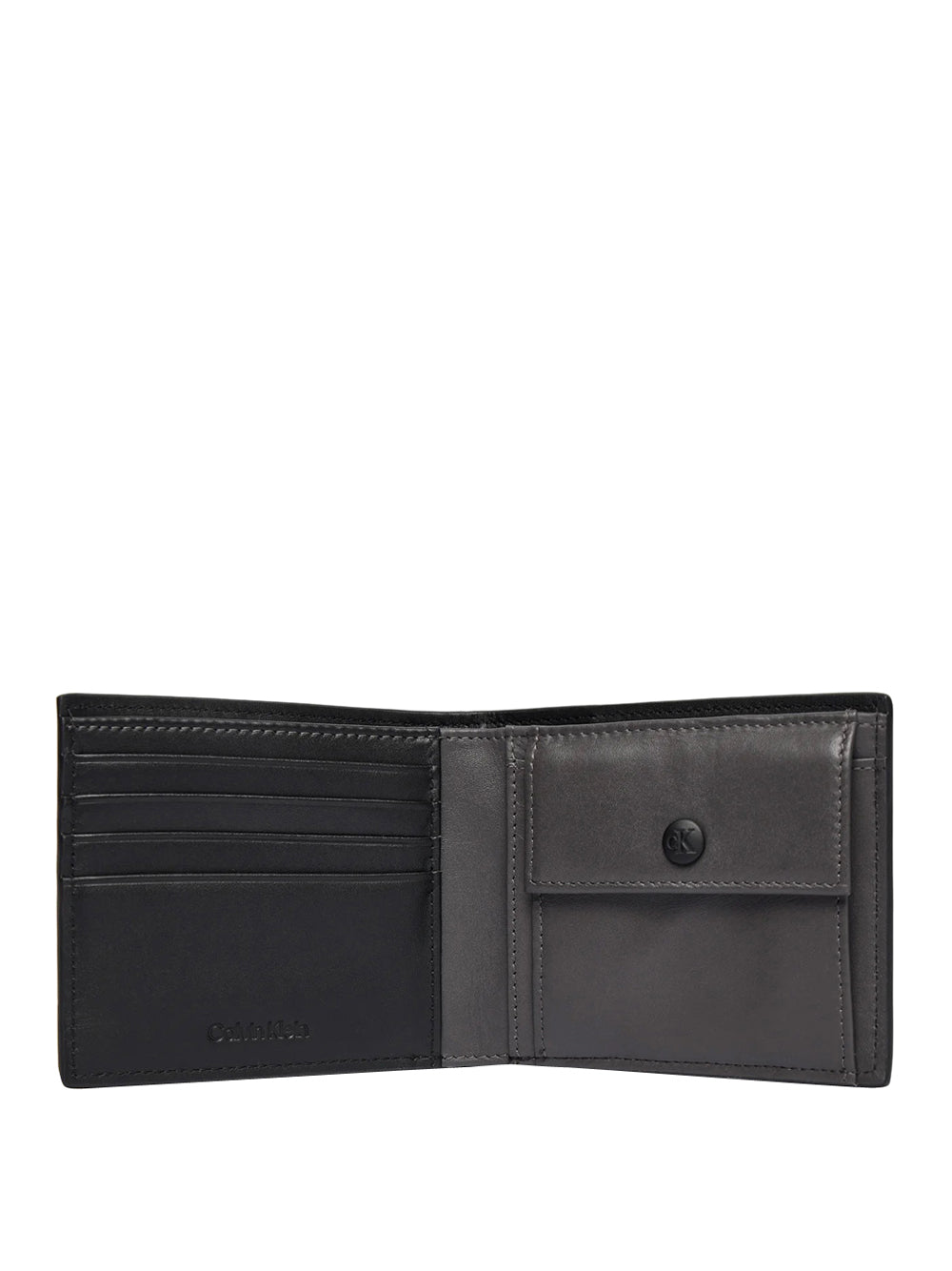 CALVIN ACC.1USCITA Calvin Klein Portafoglio Portamonete Rfid In Nappa - Nero BLACK