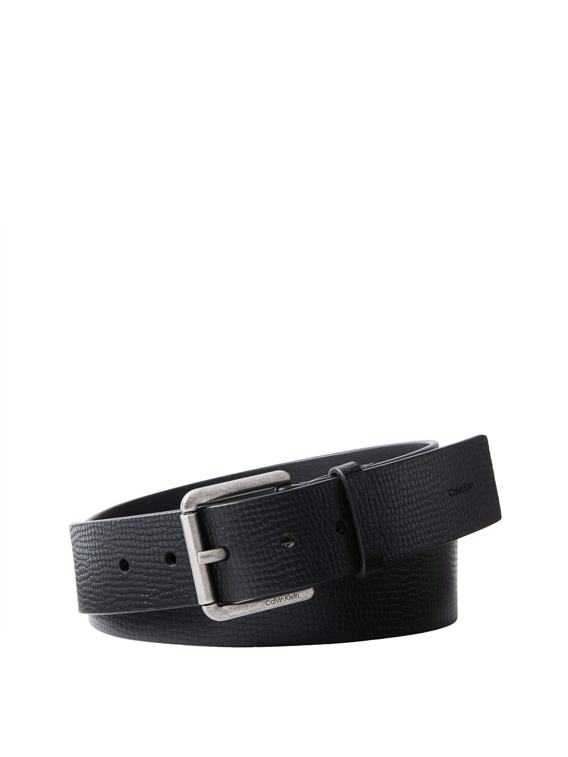 CALVIN ACC.1USCITA Calvin Klein Cintura Casual Roller Buckle 40Mm - Nero Black/Antique Silver
