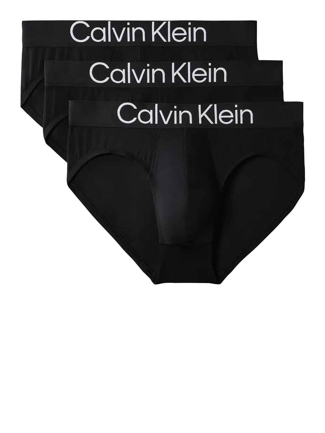 Calvin Klein Slip 3pK Ultra Soft Cotton - Nero BLACK