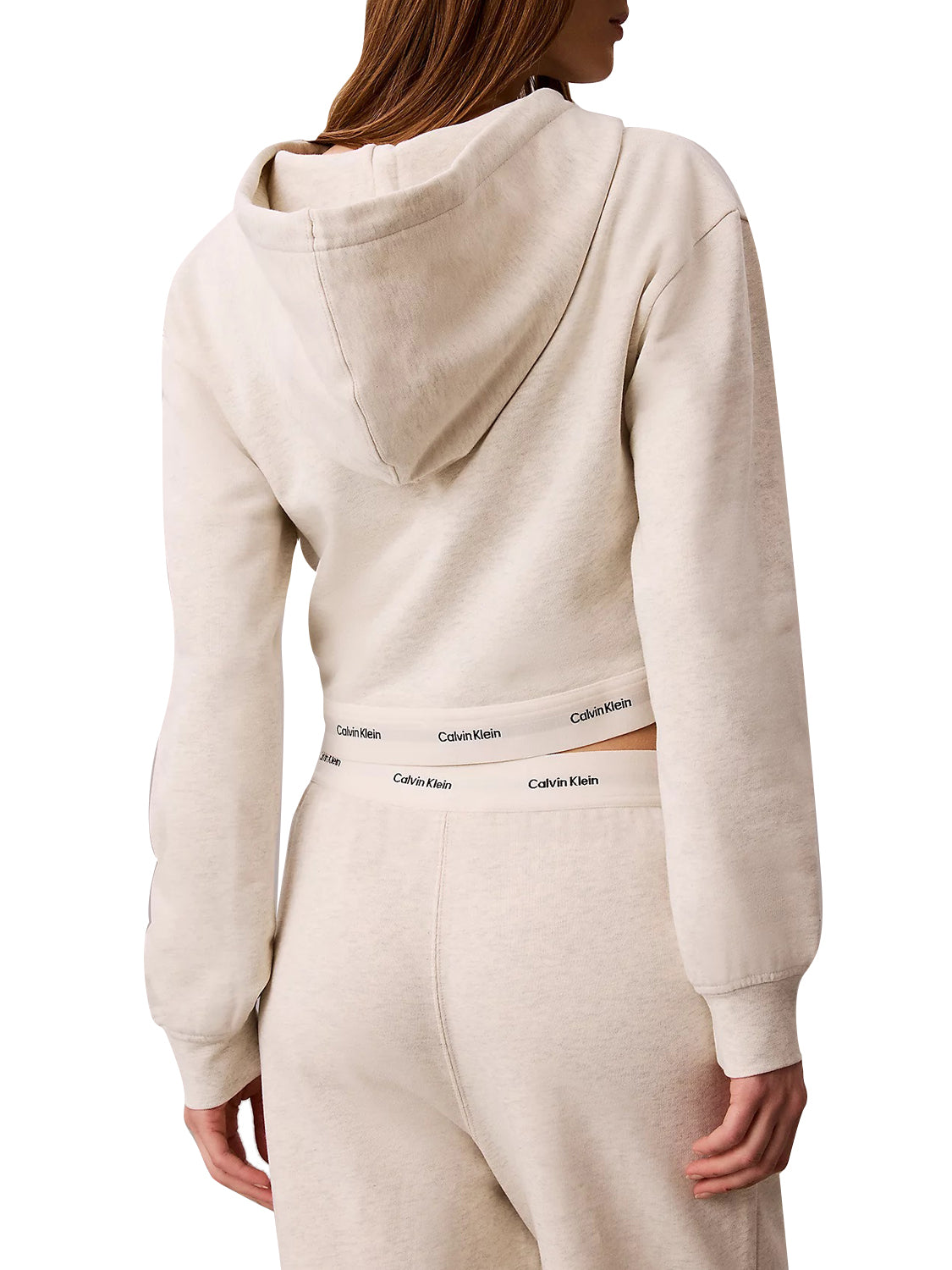 CALVIN2 1USCITA Felpa Con Cappuccio Elasticizzata Calvin Klein - Vaniglia VANILLA