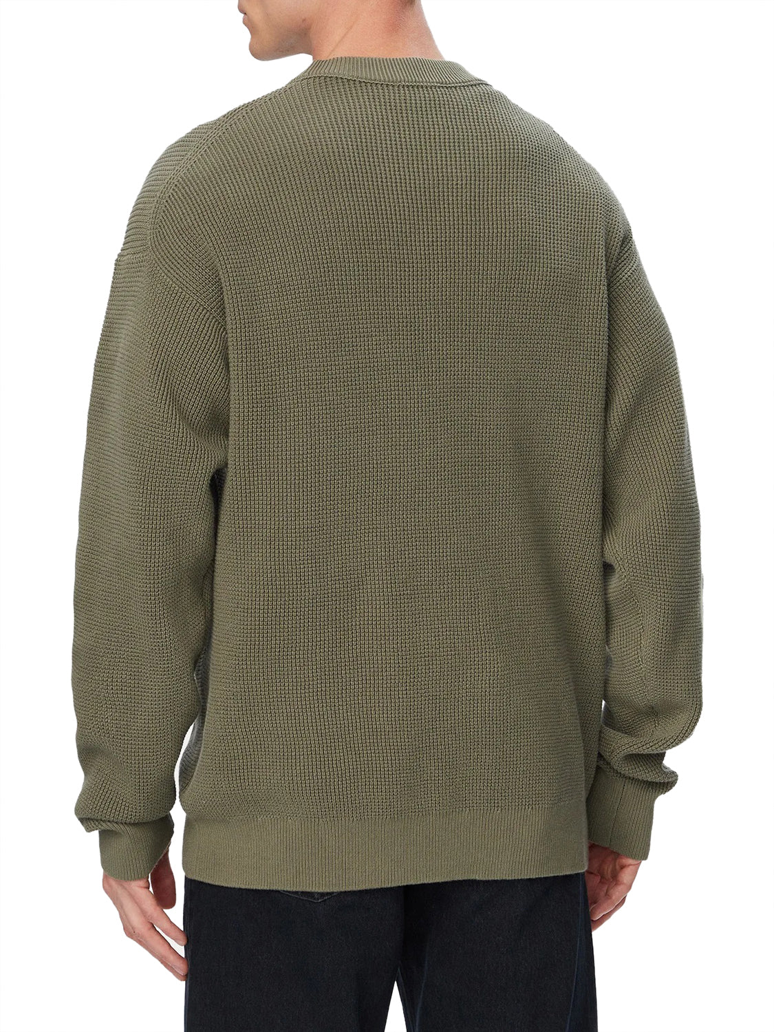 CALVIN2 1USCITA Calvin Klein Maglia Logo Frontale Olive Dusty Olive
