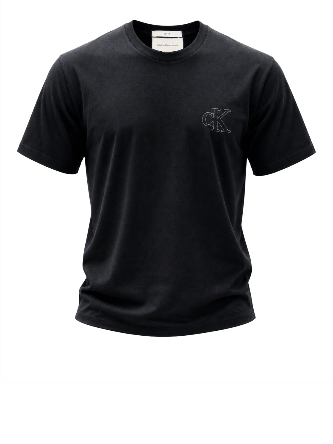 CALVIN2 1USCITA Calvin Klein T-Shirt Logo Monogramma Nero BLACK