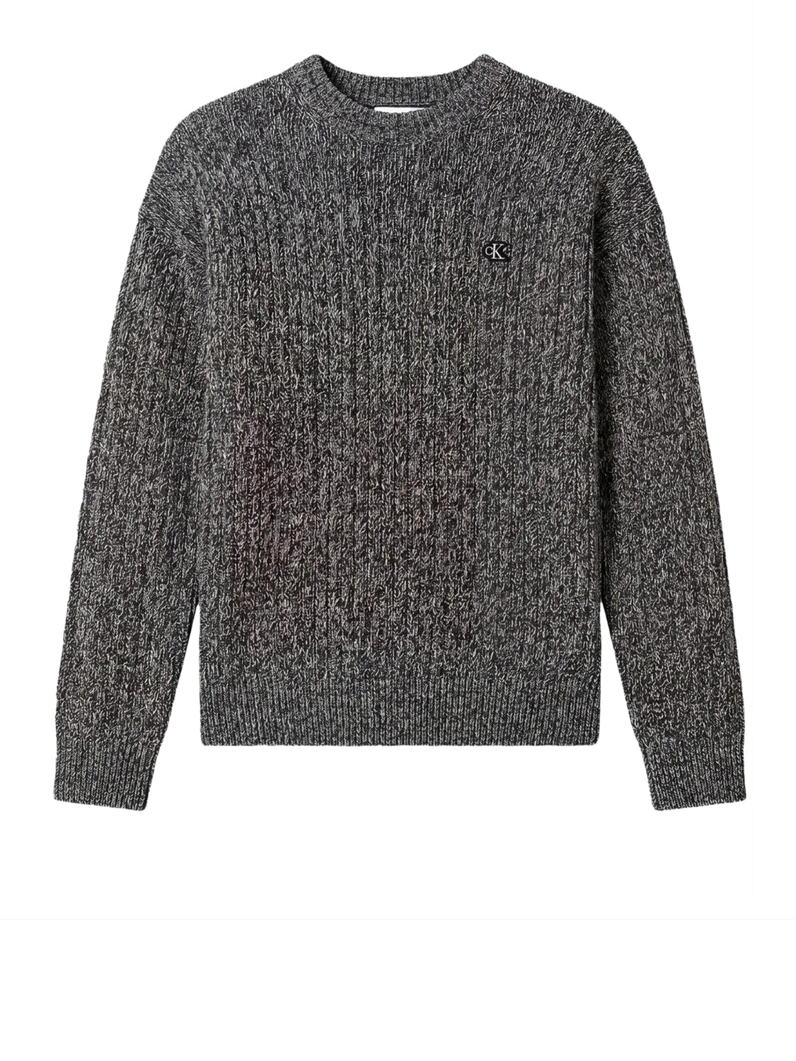 CALVIN2 2USCITA Maglione A Costine In Cotone Calvin Klein - Dark Sapphire Mouline Dark Sapphire Mouline