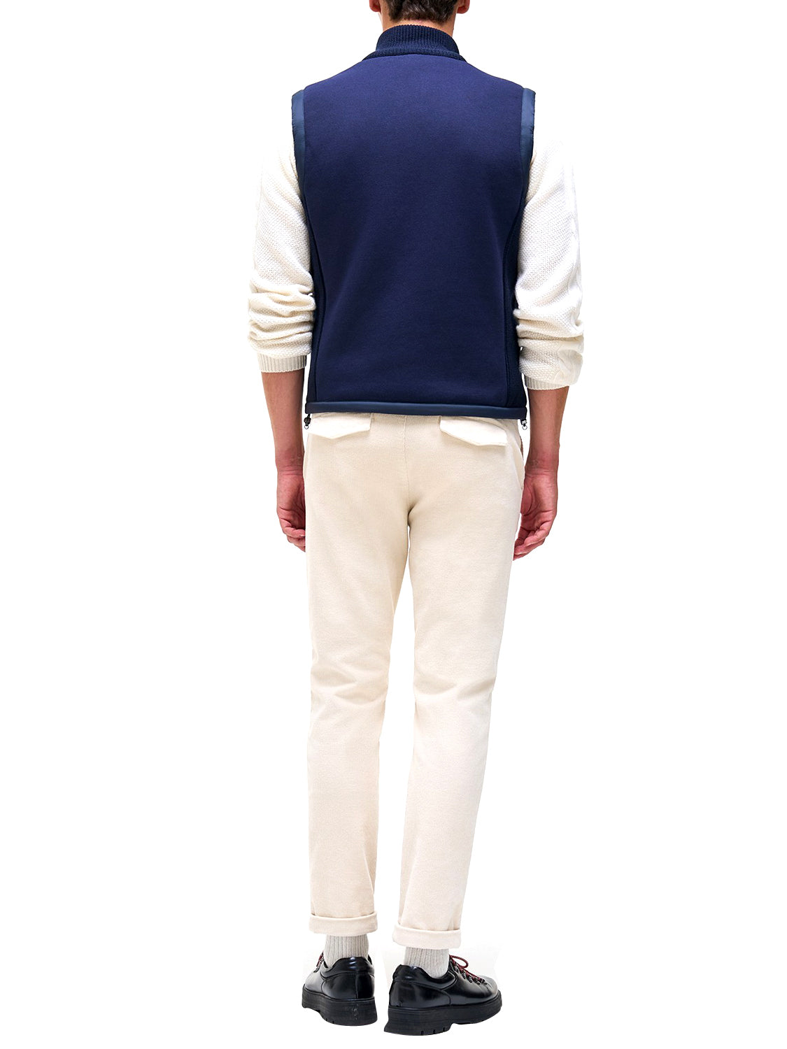 Colmar Gilet Con Inserti In Maglia Colmar - Blu Navy Blue