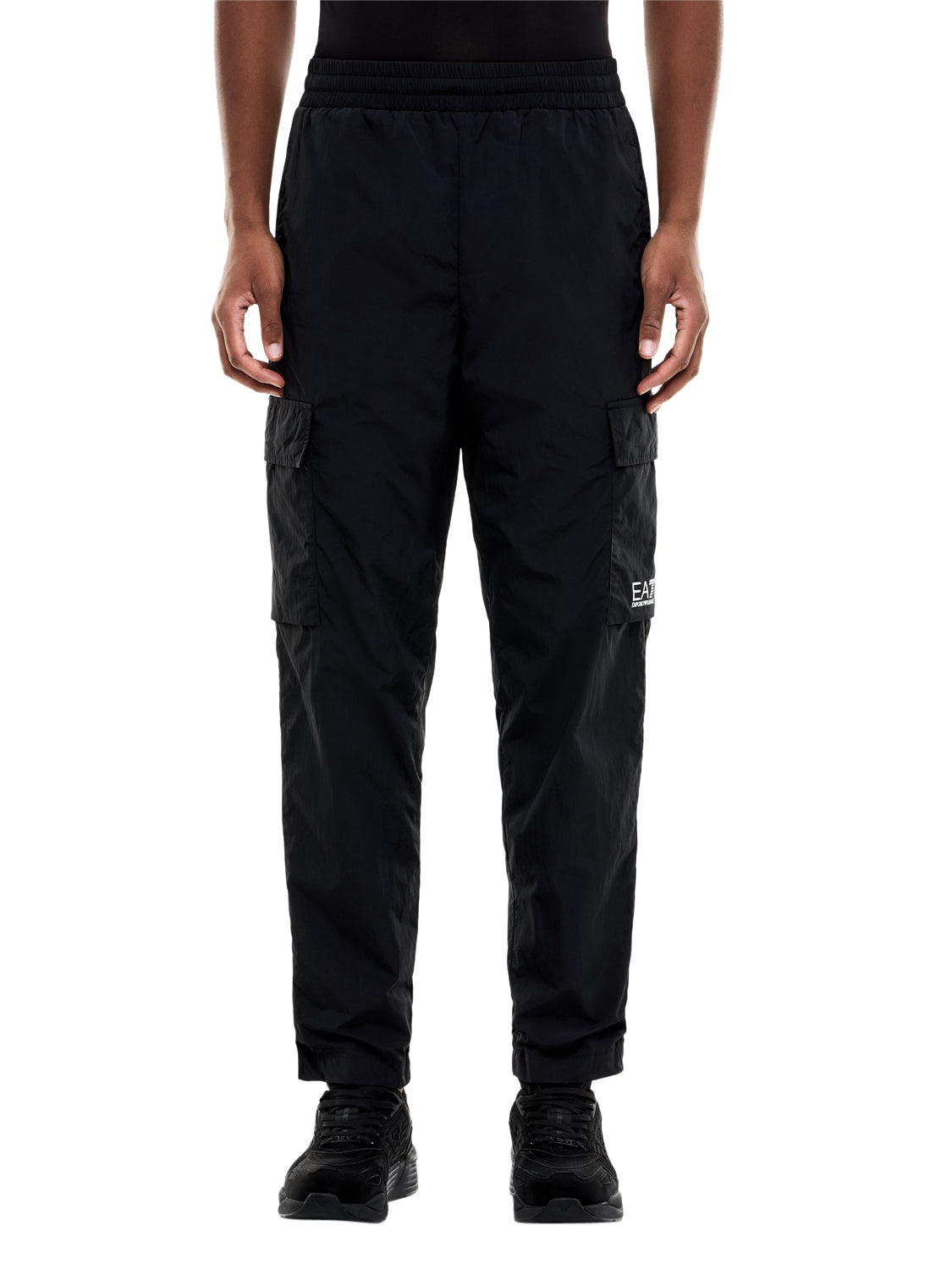EA7 Pantaloni Ea7 cargo Core Identity con vestibilità regular - Nero BLACK