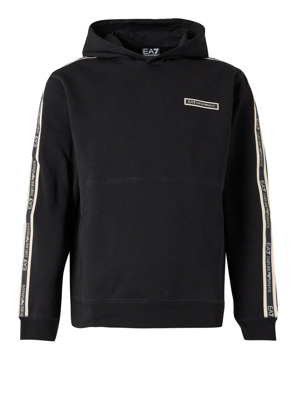 EA7 Ea7 Felpa Logo Frontale Nero BLACK