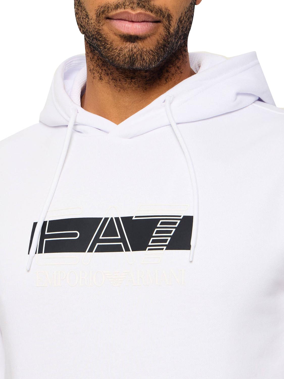 Ea7 Felpa 7M002426 EA7 Emporio Armani - Bianco WHITE/BLACK