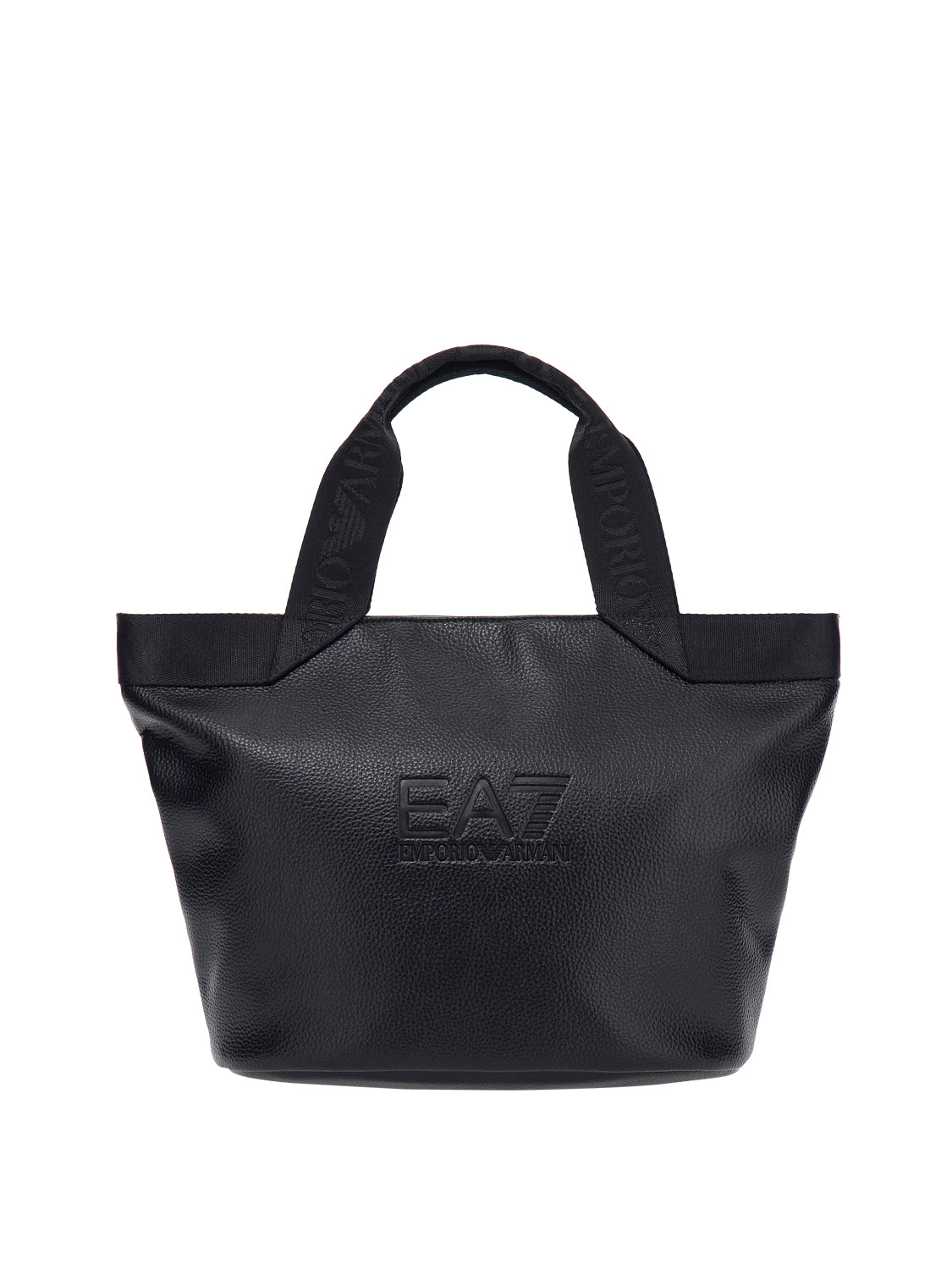 EA7 Shopping Ea7 bag con logo in rilievo e manici logati - Nero BLACK