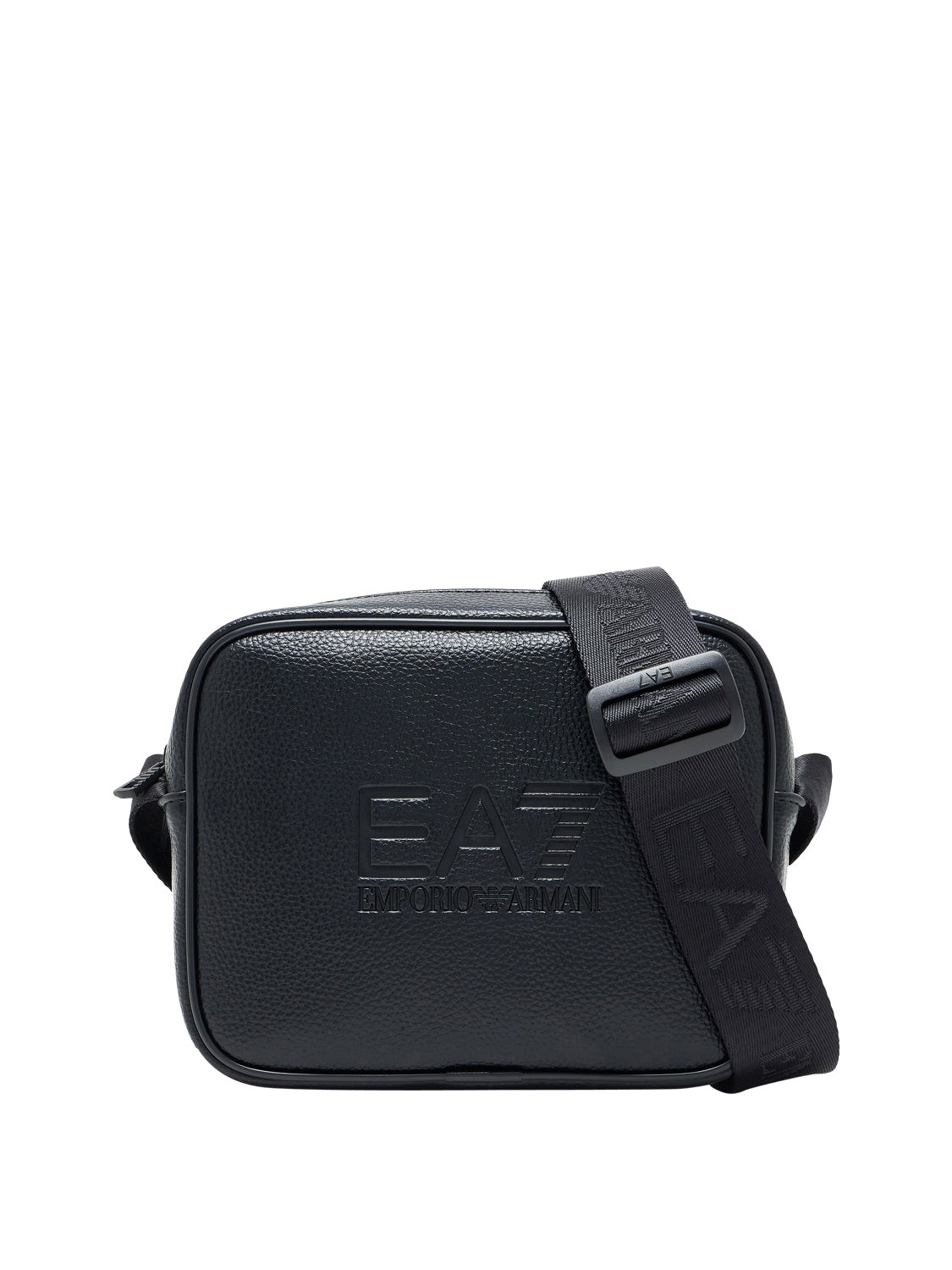 EA7 Borsa a tracolla Ea7 con logo in rilievo e tracolla regolabile - Nero BLACK