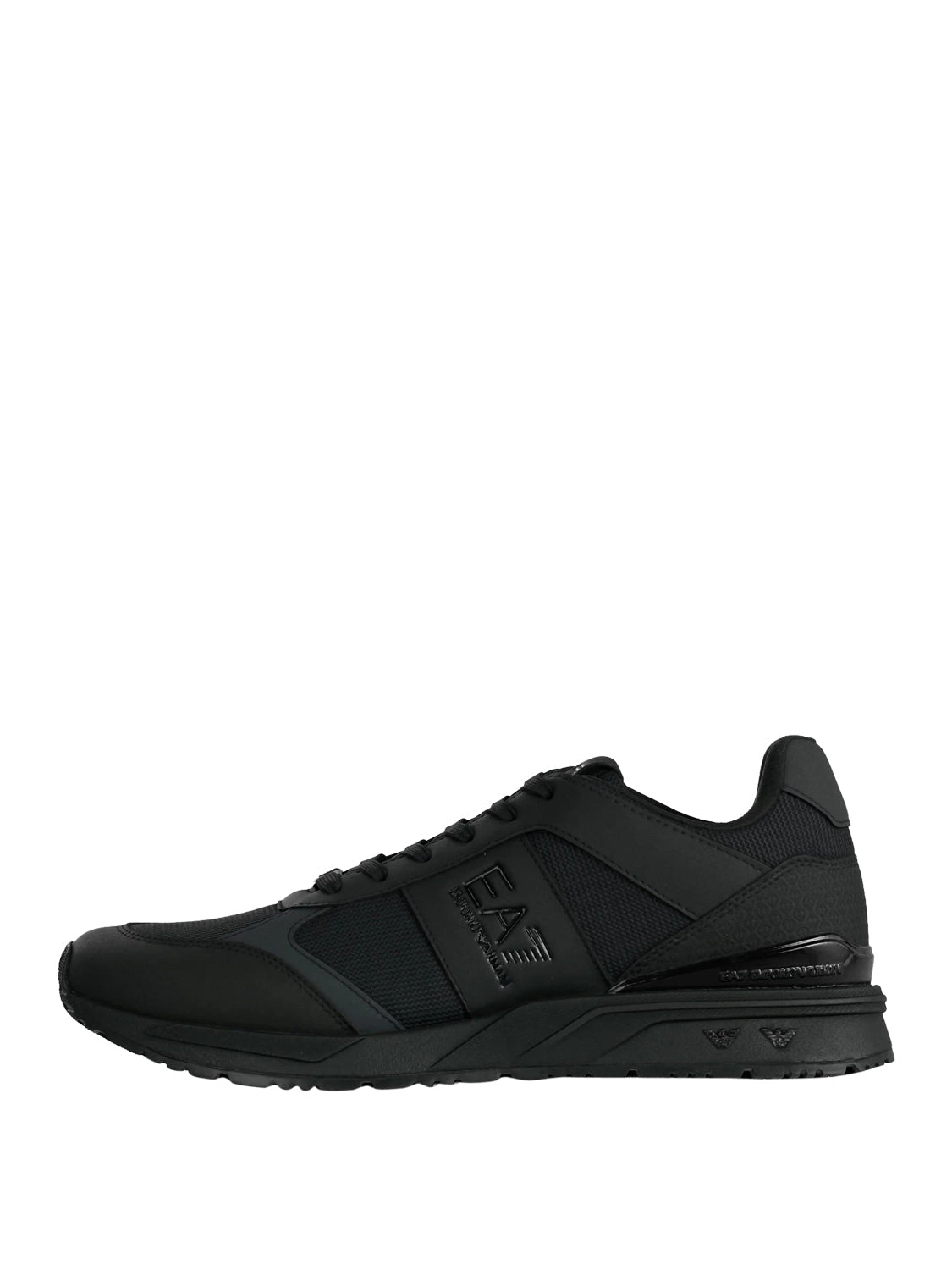 EA7 Ea7 Sneaker Logo Impresso Nero Triple Black