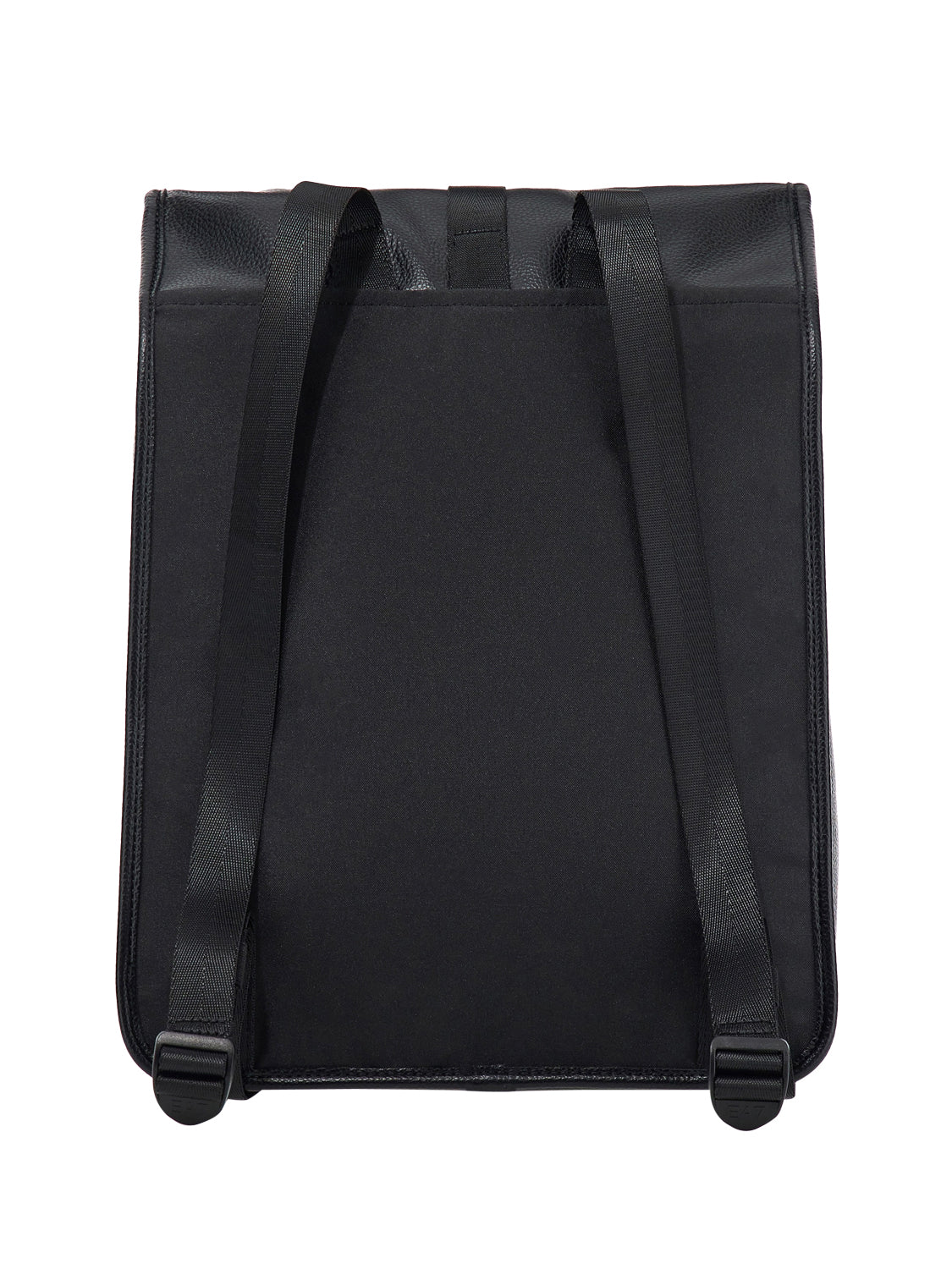 EA7 Ea7 Zaino con finitura martellata e chiusura a fibbia - Nero BLACK