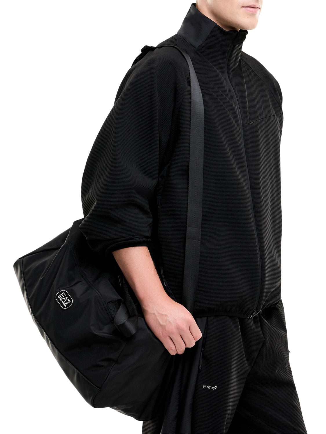 Ea7 Borsone Ea7 Logo Frontale Nero BLACK