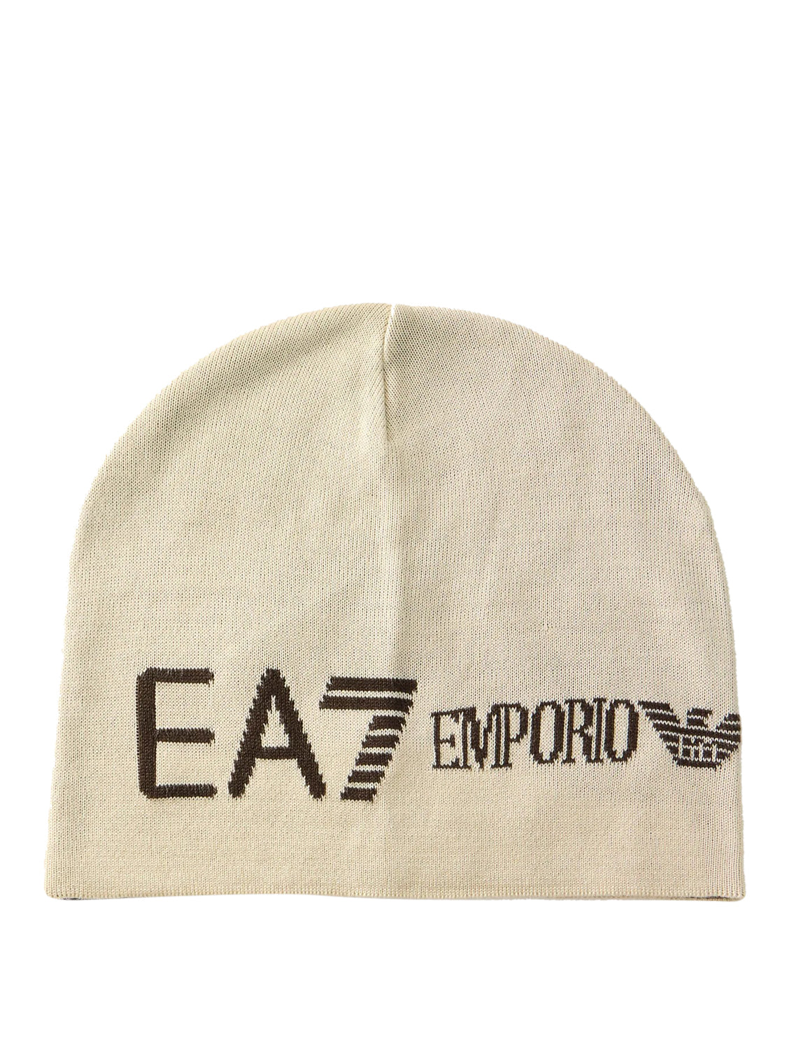 EA7 Berretto Ea7 Logo Frontale Beige Almond Milk