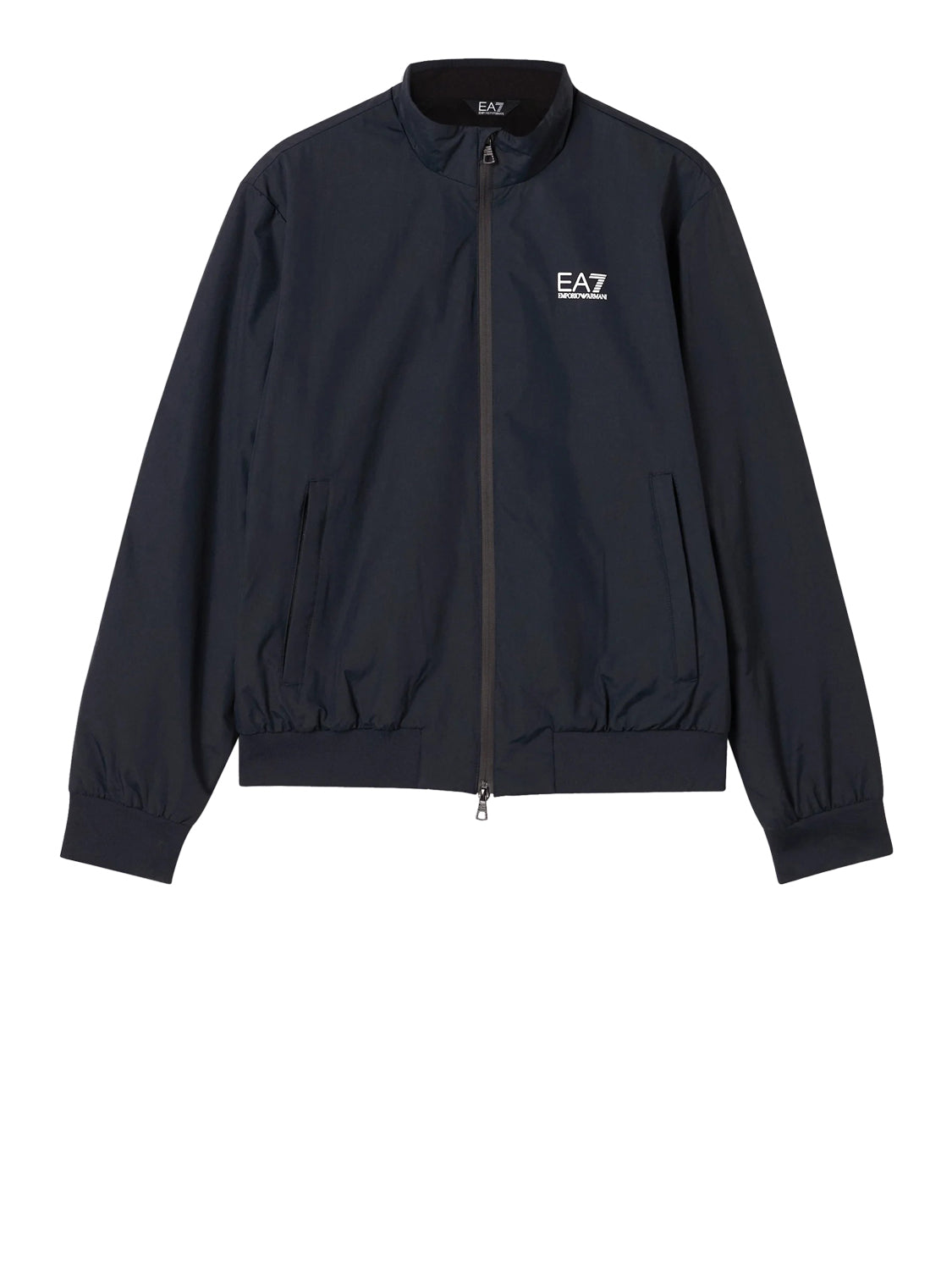 EA7 Bomber Ea7 tessuto core con zip e collo montante Core Identity - Blu Armani Blue