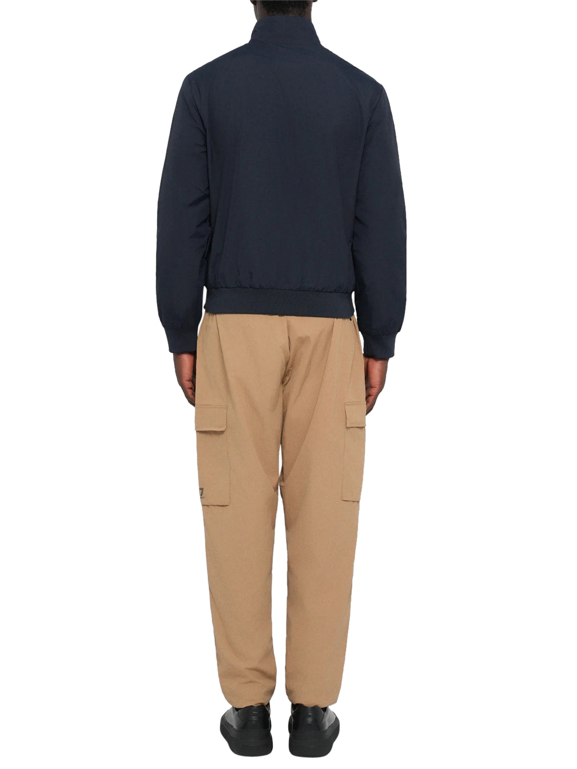 EA7 Bomber Ea7 tessuto core con zip e collo montante Core Identity - Blu Armani Blue