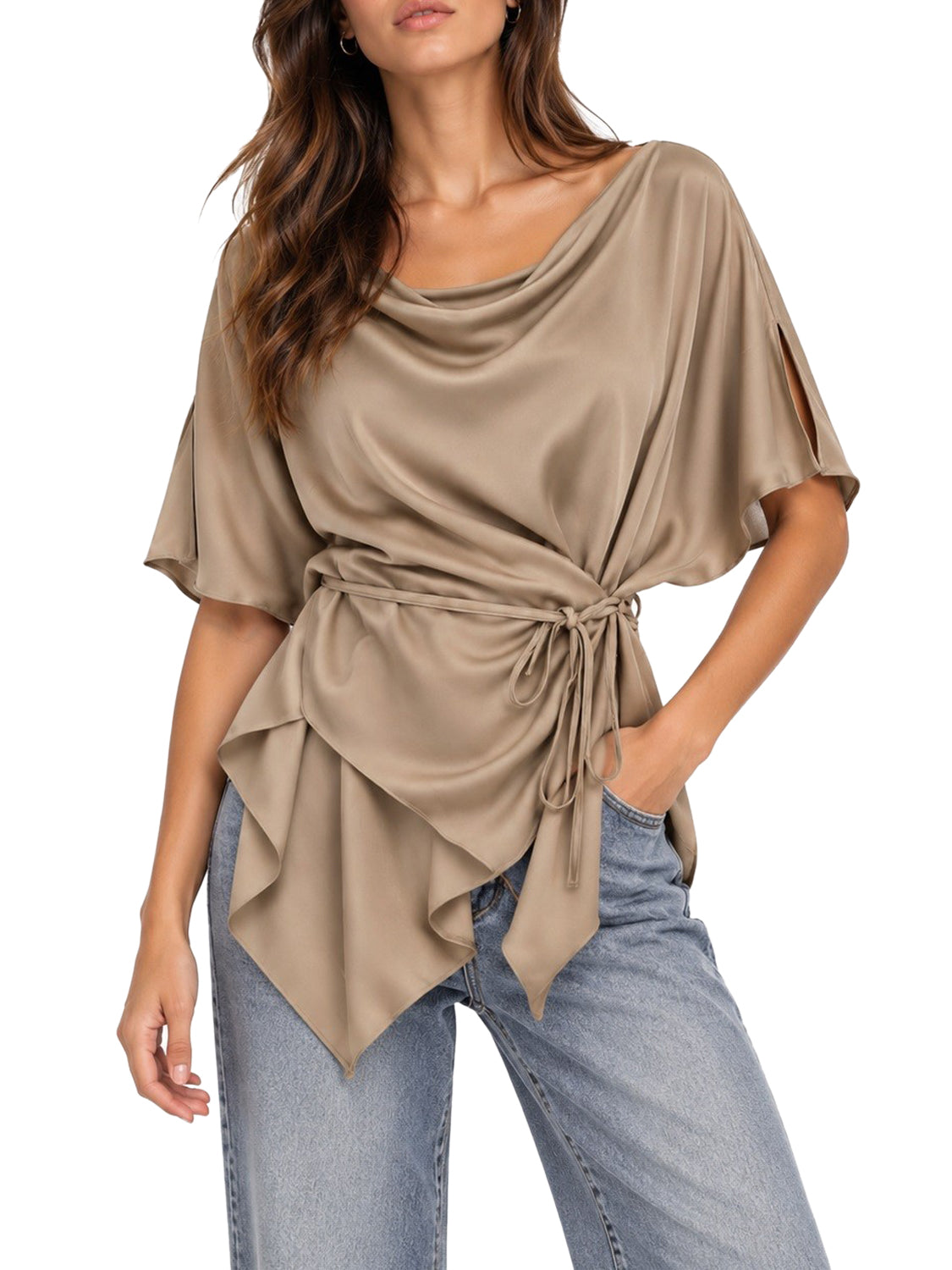 ELEH Blusa Eleh - Beige Beige