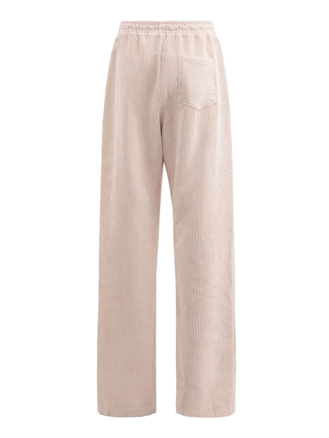 GAELLE PARIS Pantalone Jogger Dritto In Velluto Gaelle Paris - Beige Crema