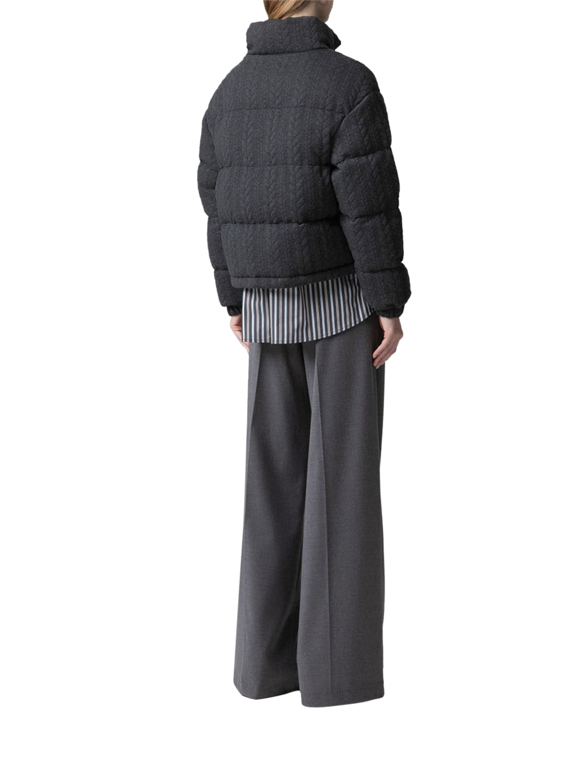 Gaelle Paris Bomber Gaelle Paris In Maglia Con Ricamo Logo Lato Cuore Grigio Grigio